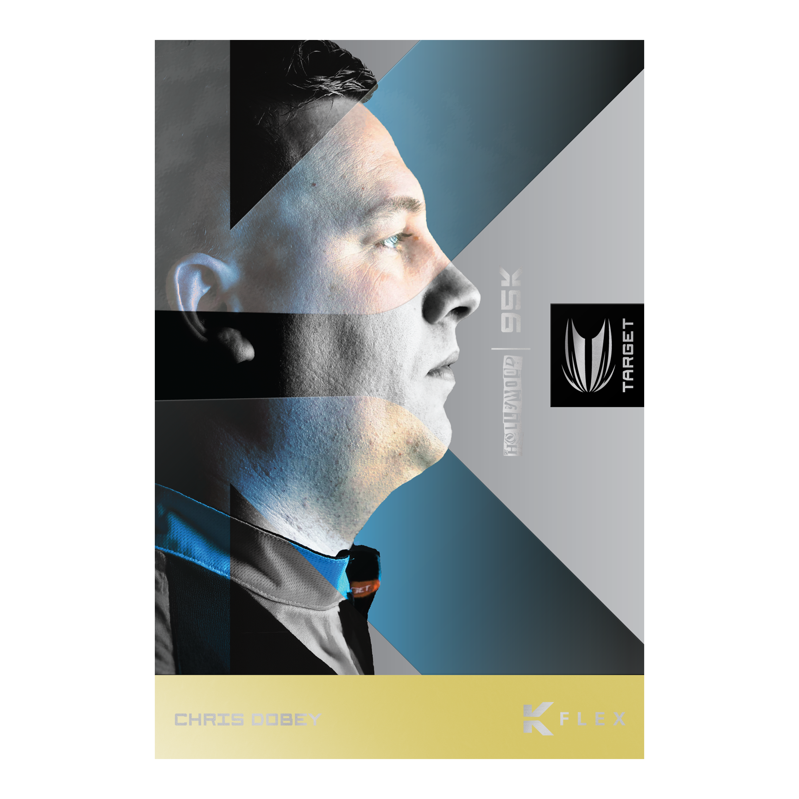 Zu sehen ist der Target Chris Dobey 95K Softdarts - 18g. Der Dartpfeil ist speziell für Softdart konzipiert.