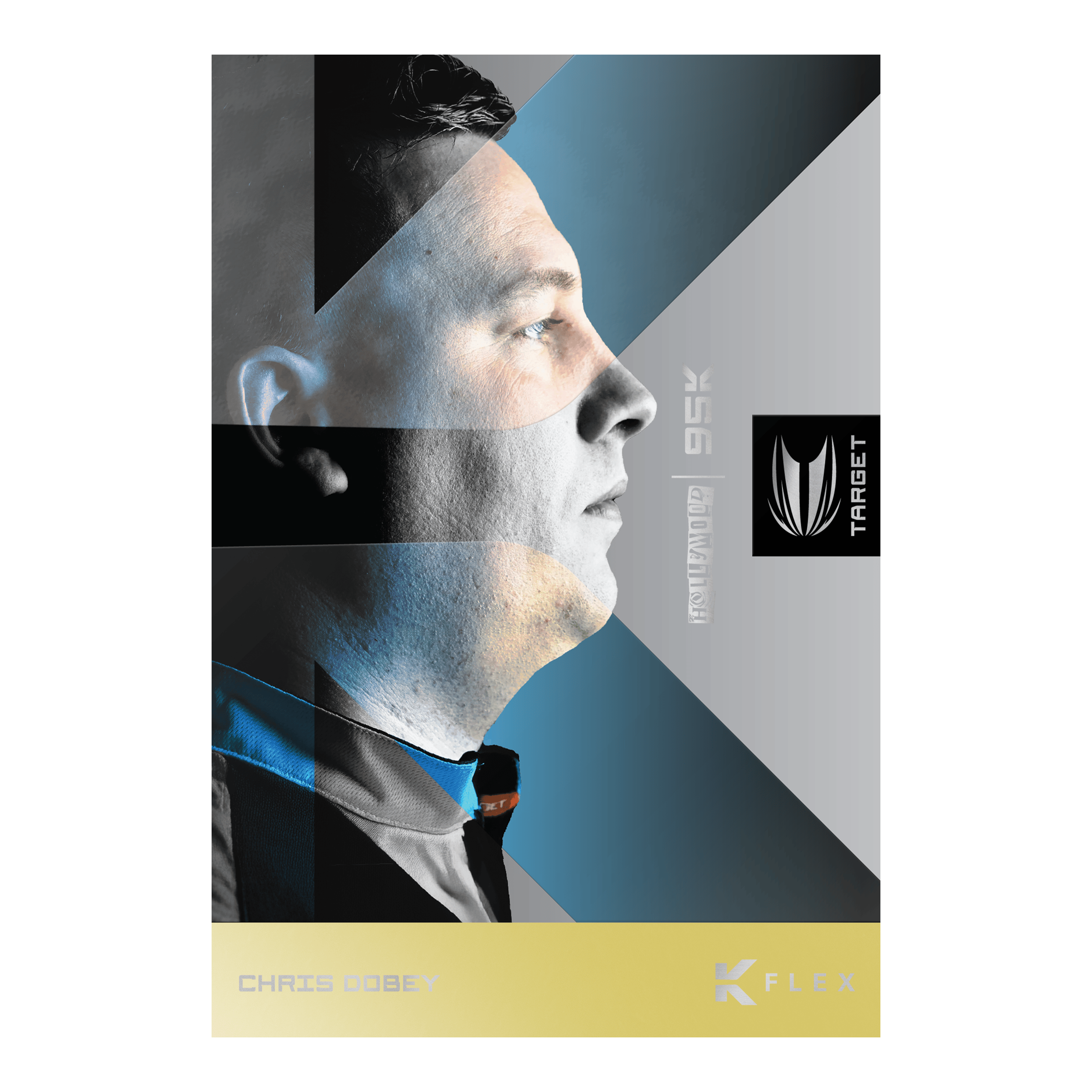 Fléchettes souples Target Chris Dobey 95K - 18 g Zu sehen ist der Target Chris Dobey 95K Softdarts - 18g. Der Dartpfeil ist speziell für Softdart konzipiert.