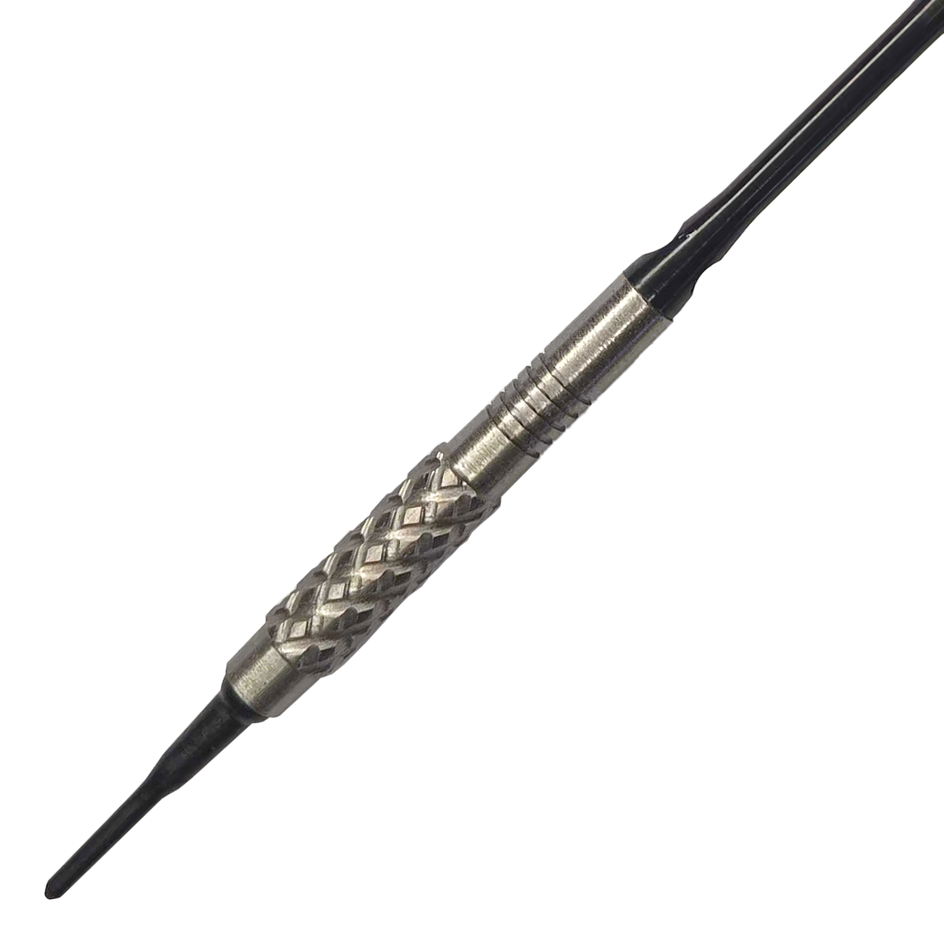 Fléchettes souples McDart 85 Tungstène V4 - 16 g Dies ist ein McDart 85er Tungsten V4 Softdart mit einem Gewicht von 16g. Der Dartpfeil hat eine silberne, gerändelte Griffzone für besseren Halt.