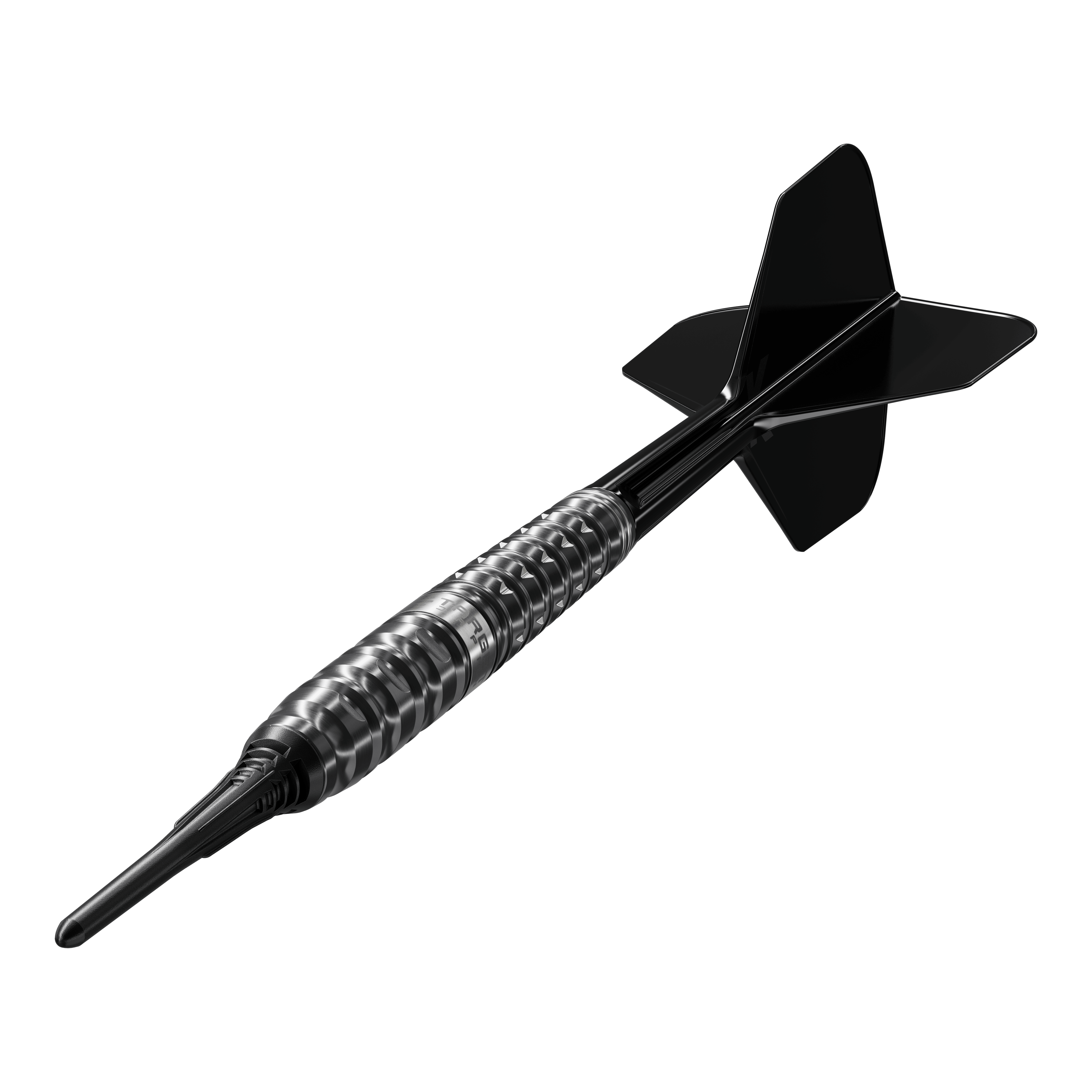 Fléchettes souples Target Black Marque Eclipse - 21 g Dieses Bild zeigt die Target Black Marque Eclipse Softdarts mit 21g Gewicht. Es handelt sich um ein hochwertiges Dartprodukt für Softdartspieler.