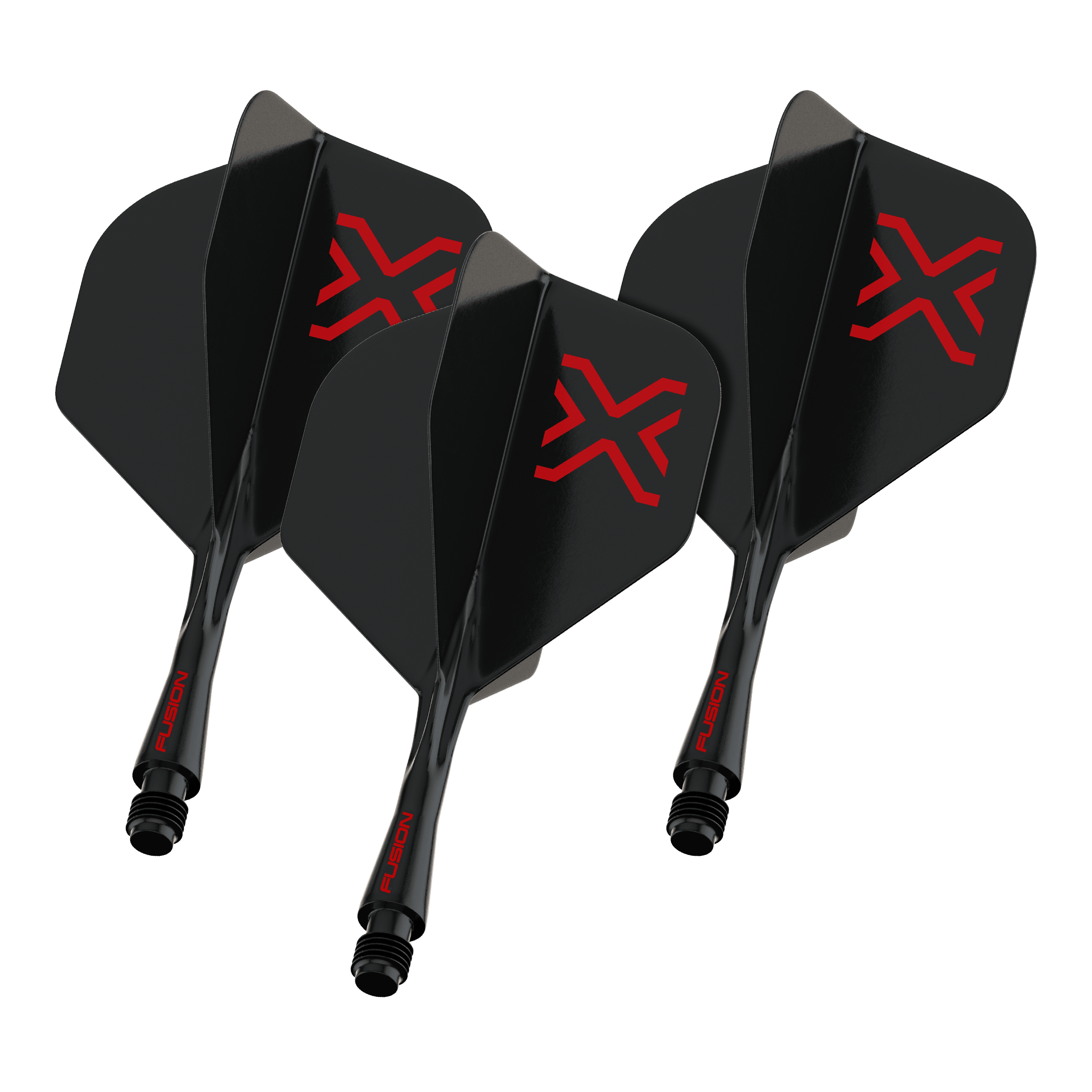 Système de vol standard Winmau Fusion Blade X No2 - Noir Das Foto zeigt einen Artikel namens 8863_Winmau_Fusion_Blade_X_No2_Standard_Flights_Schwarz_22mm_1Set. Vermutlich handelt es sich um ein Set schwarzer Dart-Flights der Größe 22mm.