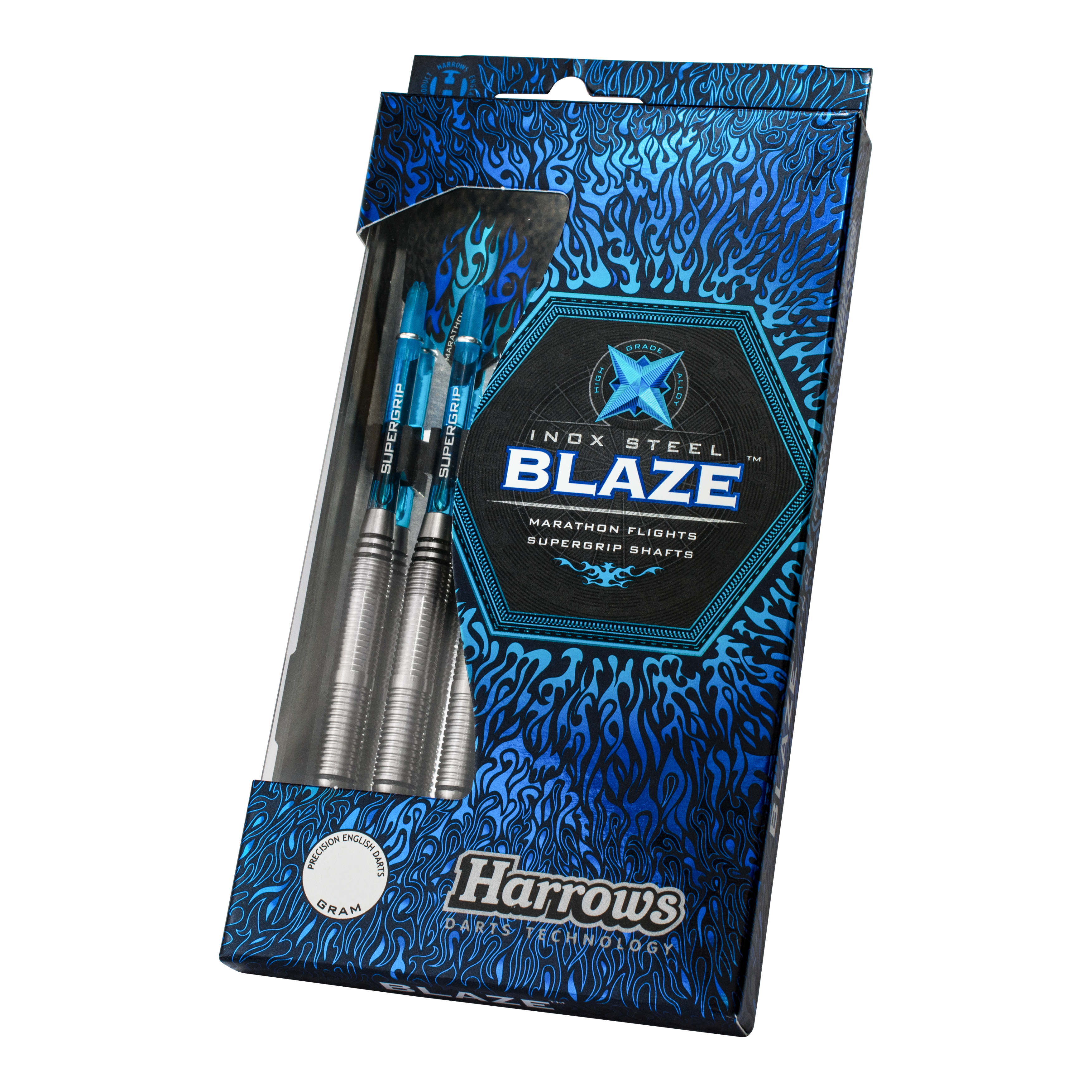 Fléchettes en acier Harrows Blaze Style A