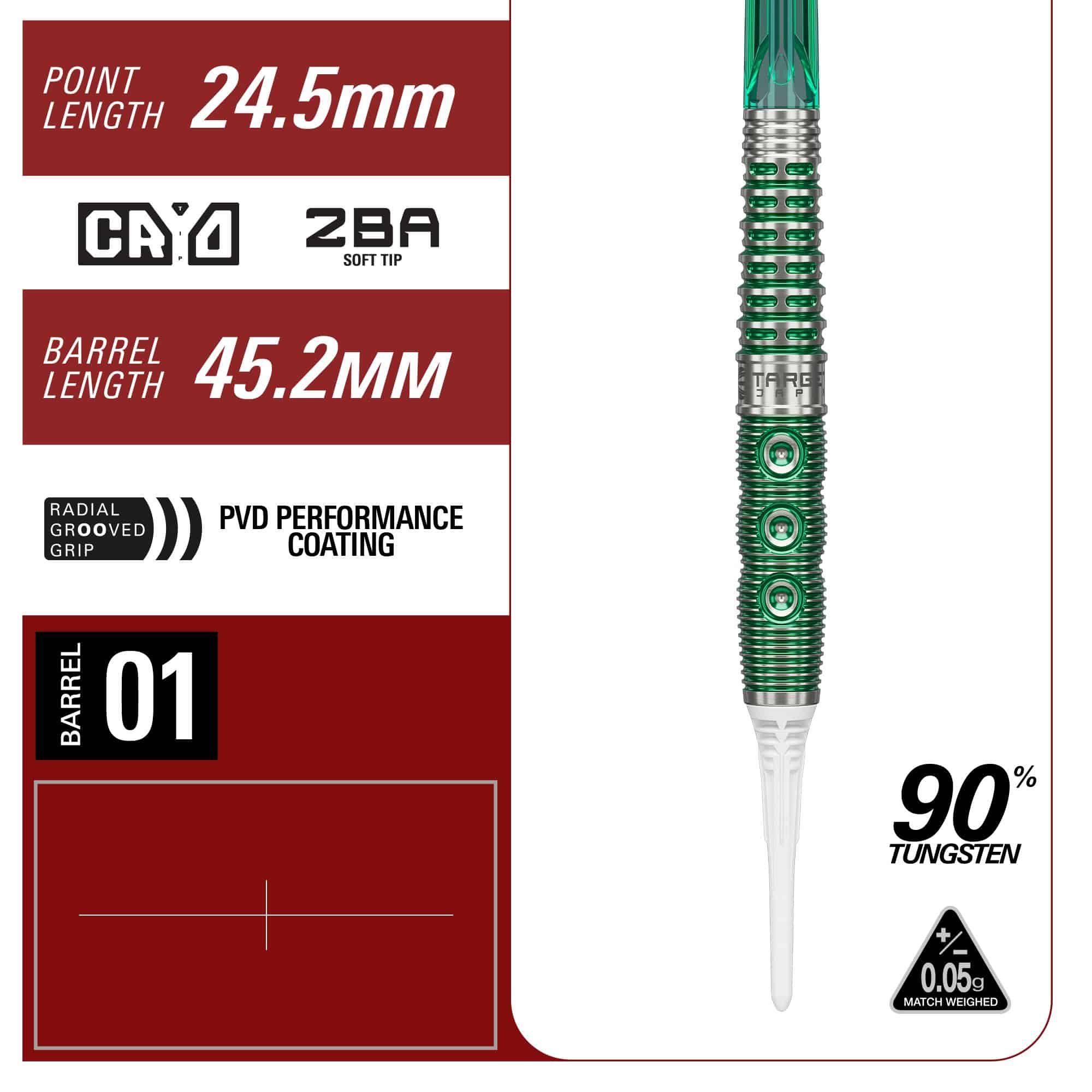 Fléchettes souples Target Japan Prime Series Motomu Sakai Xeno GEN1 - 19 g Hier sind die Target Japan Prime Series Motomu Sakai Xeno GEN1 Softdarts - 19g abgebildet. Das Produkt ist ideal für Präzision und Leistung beim Dartspiel.