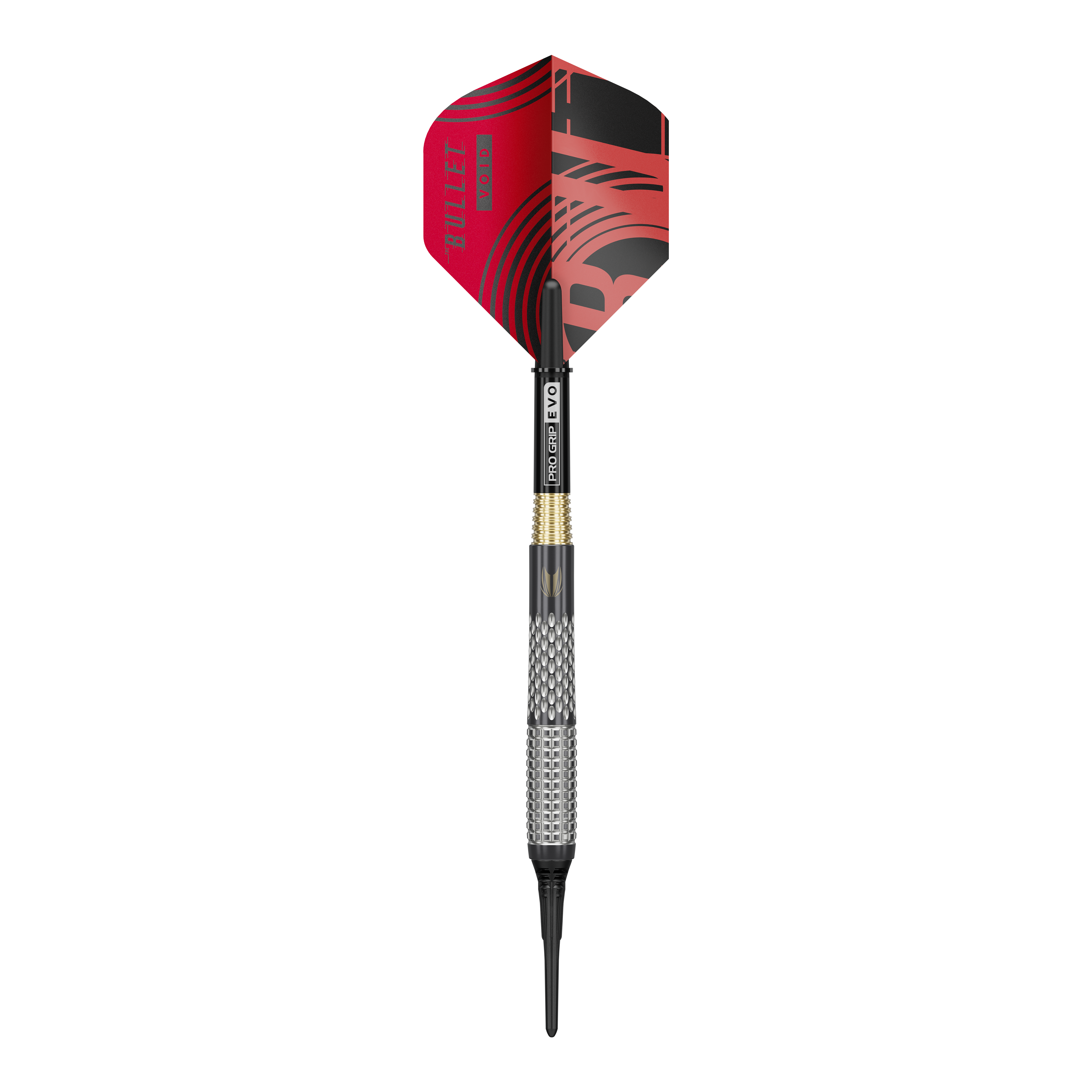 Fléchettes souples Target Stephen Bunting GEN5 Void - 18 g Target Stephen Bunting GEN5 Void Softdarts - 18g Darts werden dargestellt. Das Bild zeigt das Design und die Details dieser Softdarts.