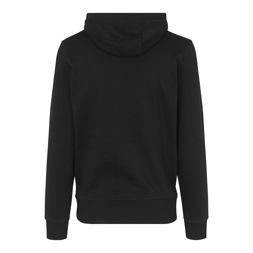 Sweat à capuche Barrels and Shafts - Noir Auf dem Bild ist ein schwarzer Hoodie von hinten zu sehen. Der Hoodie hat eine Kapuze und lange Ärmel.
