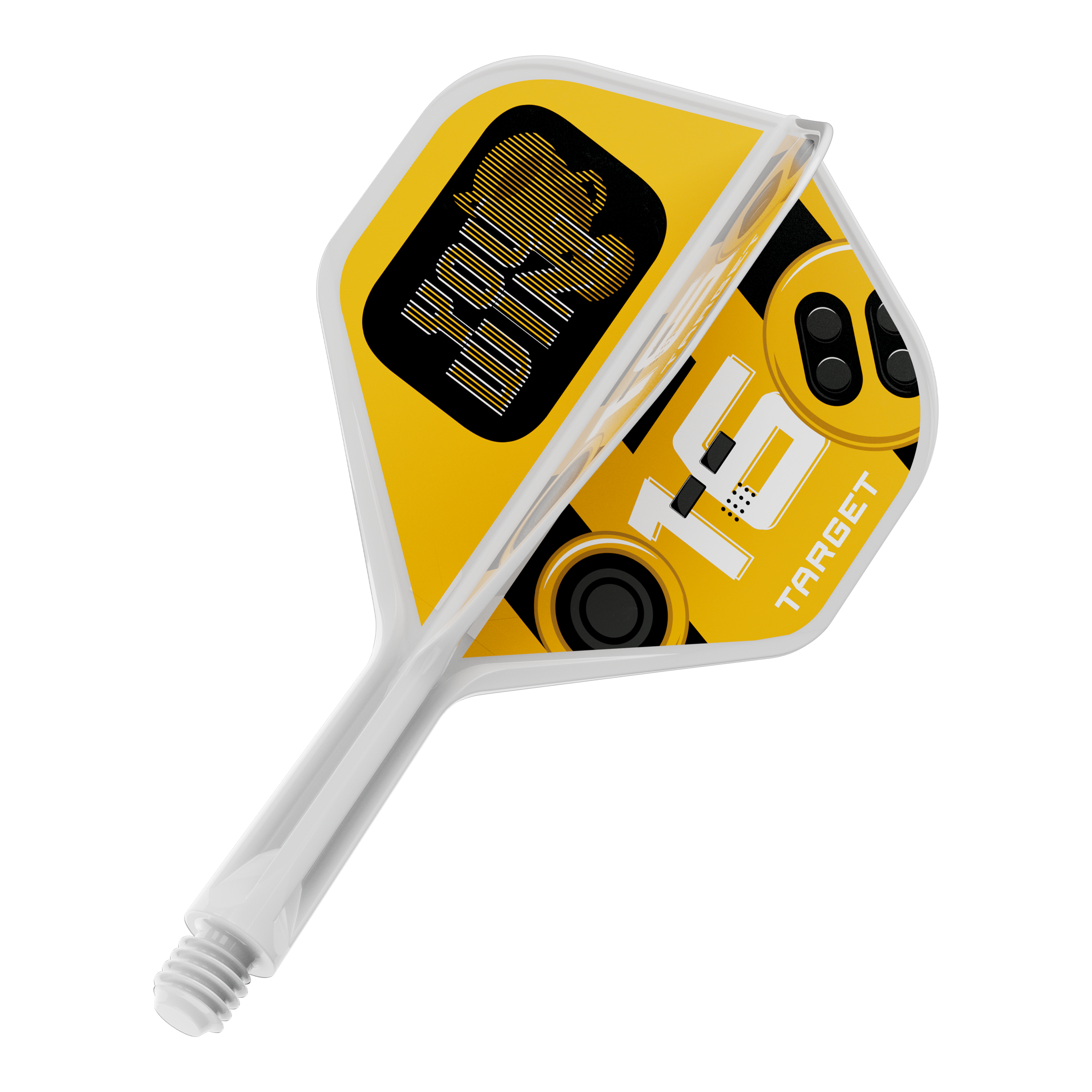 Target K-Flex Vous gagnez les vols standard n°2 Abgebildet ist ein Produkt mit dem Dateinamen 410591_Target_K-Flex_YouWin_No2_Standard_Flights_19mm_1. Es handelt sich um ein Dartzubehör-Teil, vermutlich ein Dart-Flight.