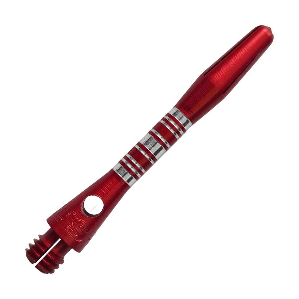 Tiges en aluminium Bulls NL Supra - Rouge - 34 mm Abgebildet sind die Bulls NL Supra Aluminium Shafts in Rot, 34 mm. Sie eignen sich hervorragend als Ersatzteile für Dartpfeile.