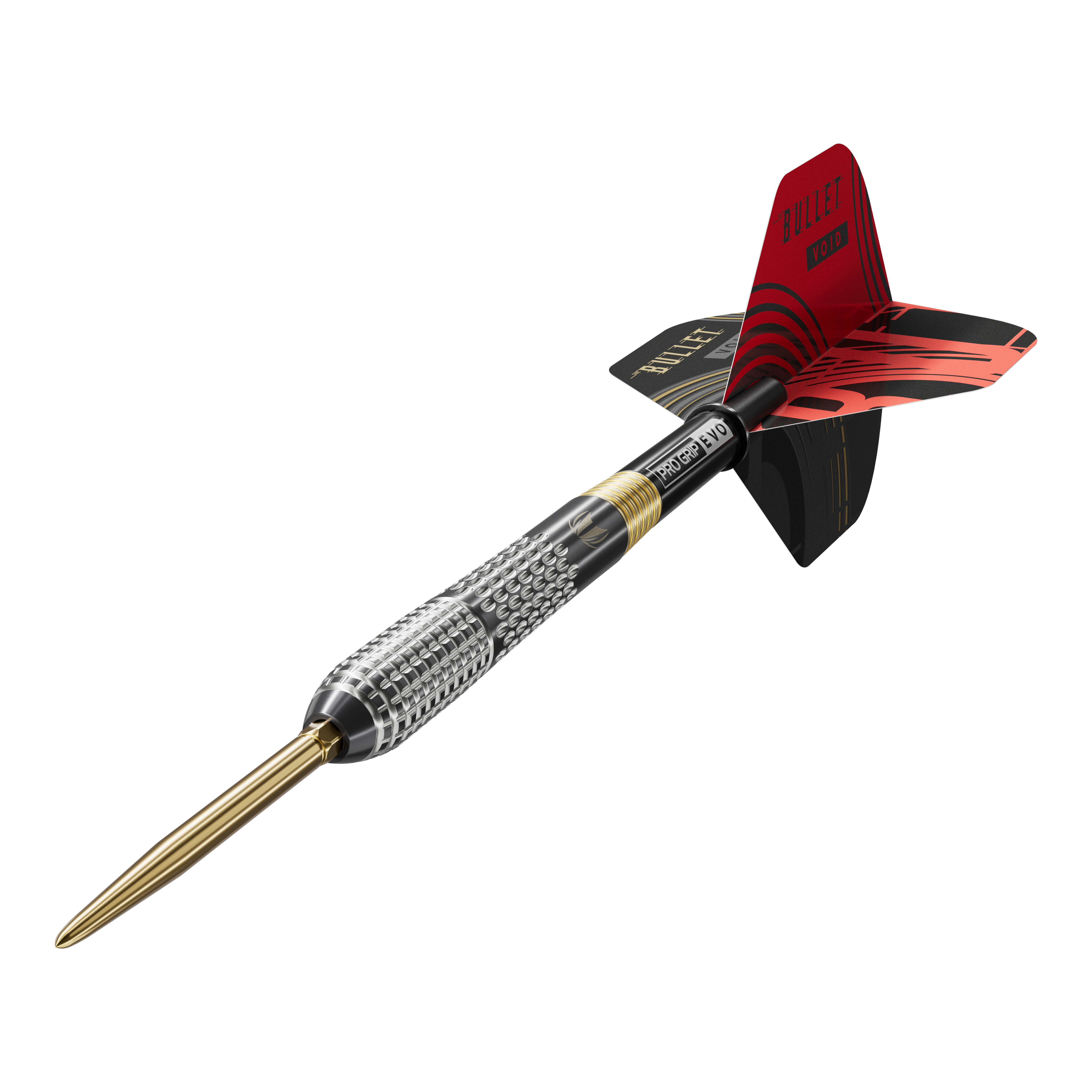Fléchettes en acier à pointe suisse GEN5 Void de Stephen Bunting Dieses Bild zeigt die Target Stephen Bunting GEN5 Void Swiss Point Steeldarts. Das Set ist ideal für begeisterte Dartspieler und Fans von Stephen Bunting.
