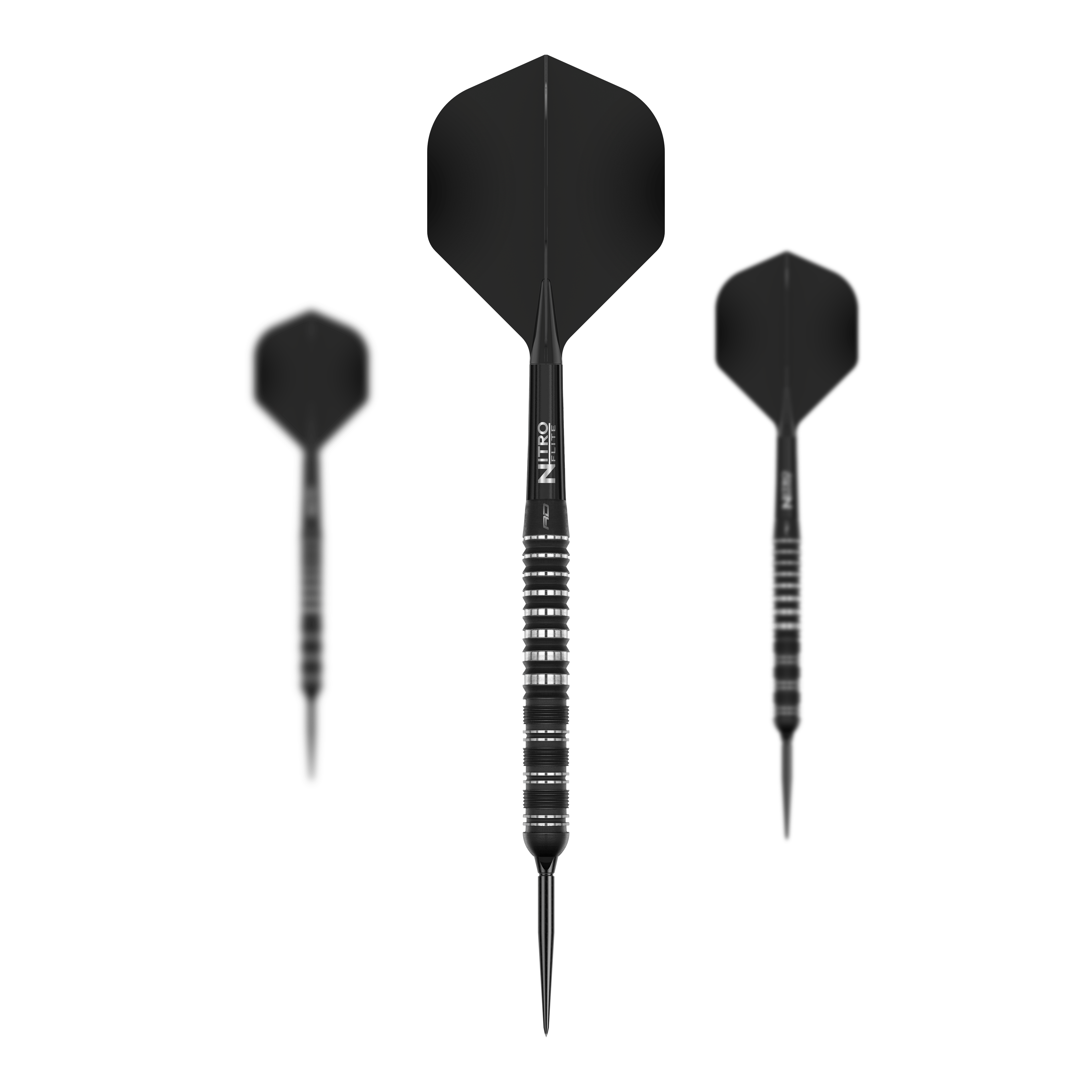 Fléchettes en acier Red Dragon Sable Parallel Switch Point Gezeigt wird ein Set der Red Dragon Sable Parallel Switch Point Steeldarts. Das Set enthält drei Darts in silberner Farbe.