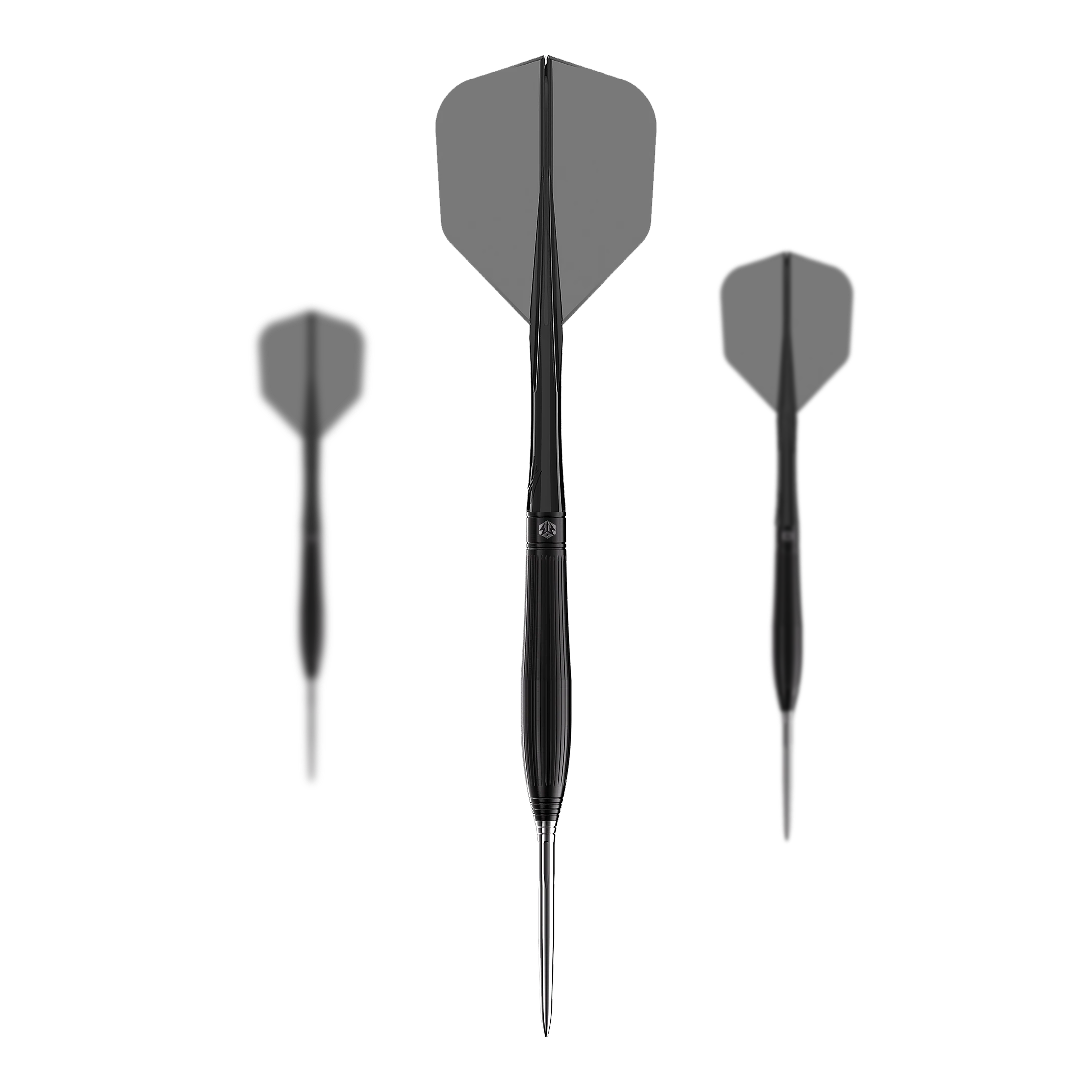 Fléchettes en acier Caliburn Chord C3 - 22,5 g Das Bild zeigt ein Set der Caliburn Chord C3 Steeldarts mit 22,5g. Diese Dartpfeile sind für präzises Spielen entwickelt.
