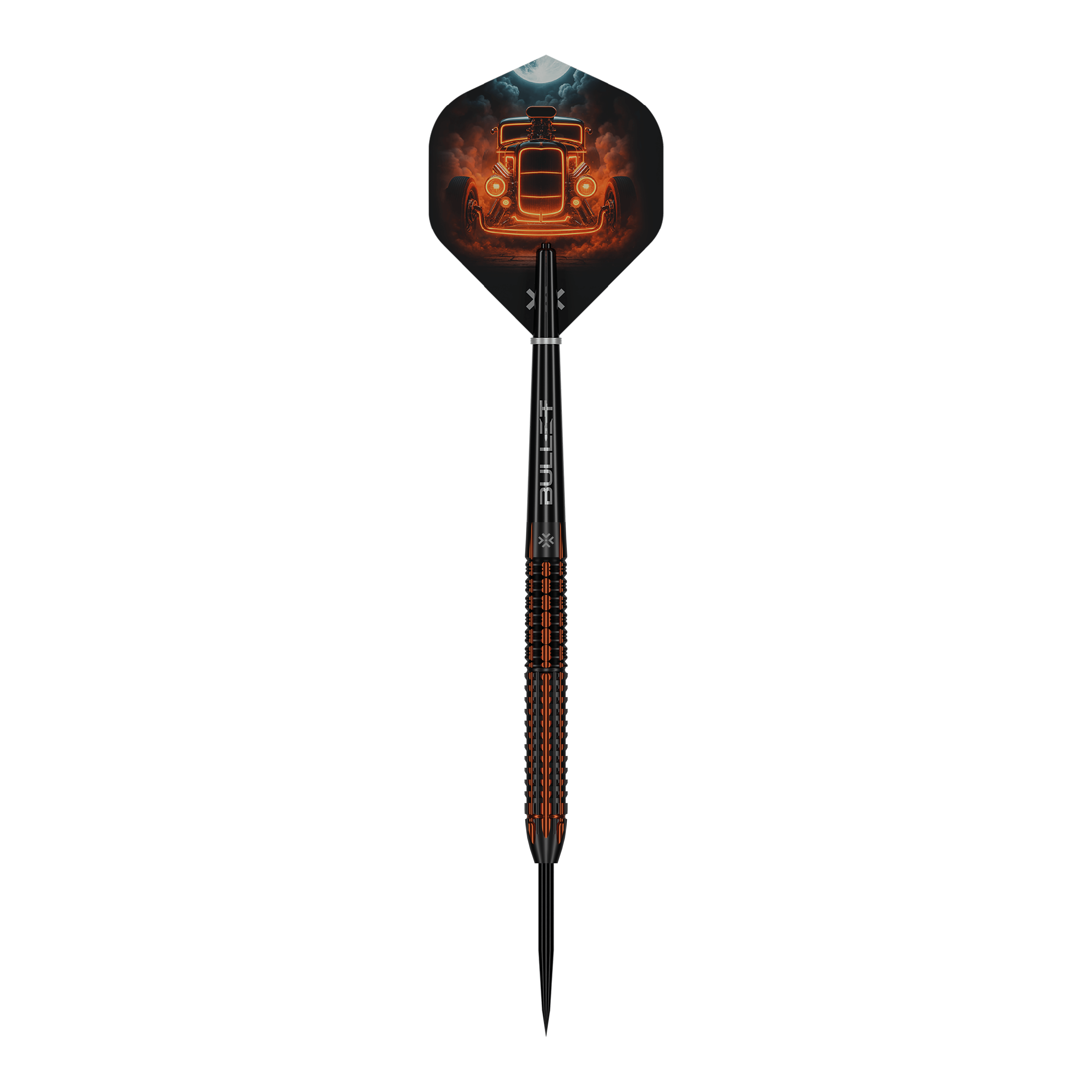 Fléchettes en acier Bullet Hotrod Dies ist ein Bild der Bullet Hotrod Steeldarts. Die Steeldarts zeichnen sich durch ein robustes Design aus.