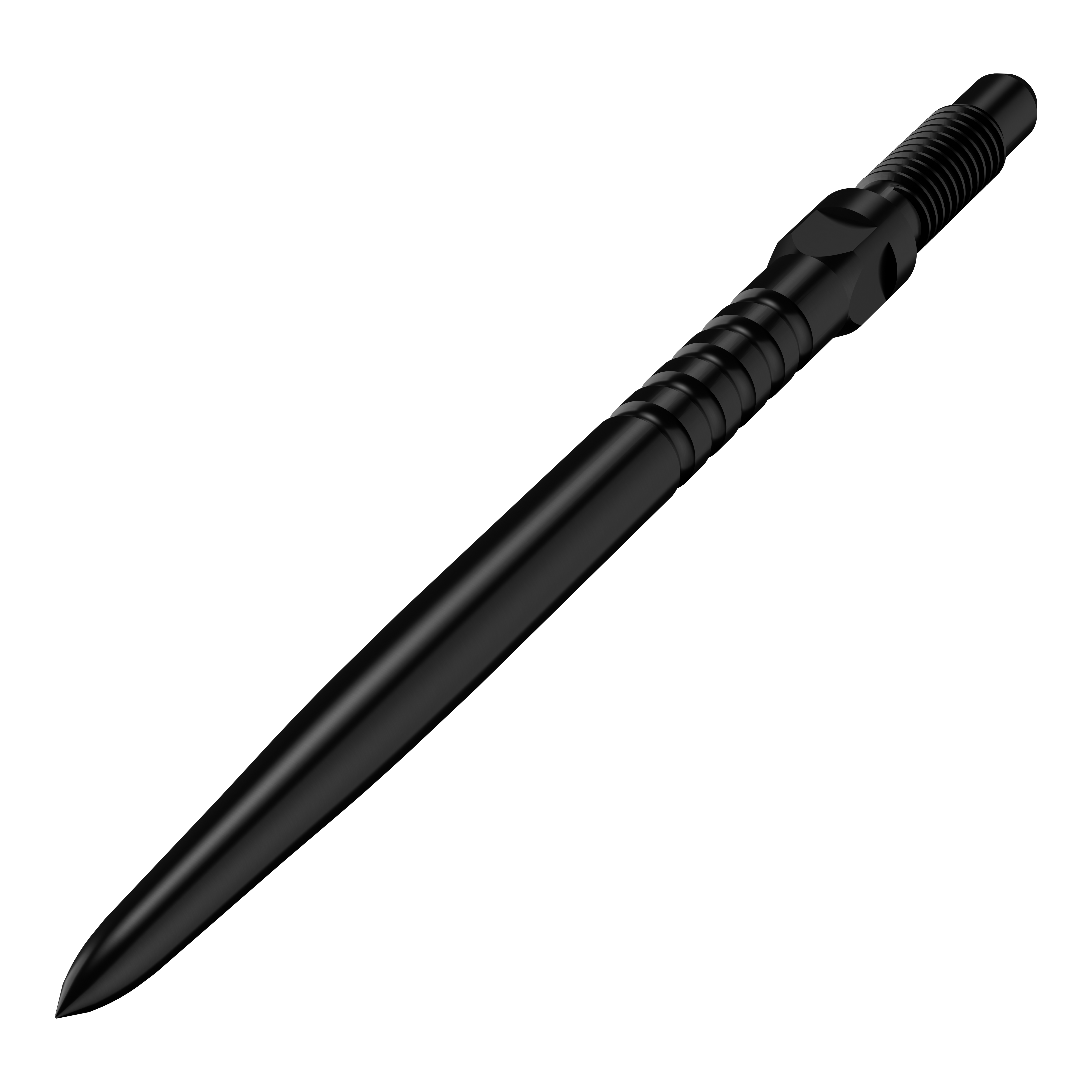 Pointes de fléchettes convertibles Bulls NL - Grip annelé - Noires Hier sieht man einen Satz von schwarzen Dartspitzen mit Rillen. Es handelt sich um BullsNL Convertible Points mit Ringed Grip, 32mm.