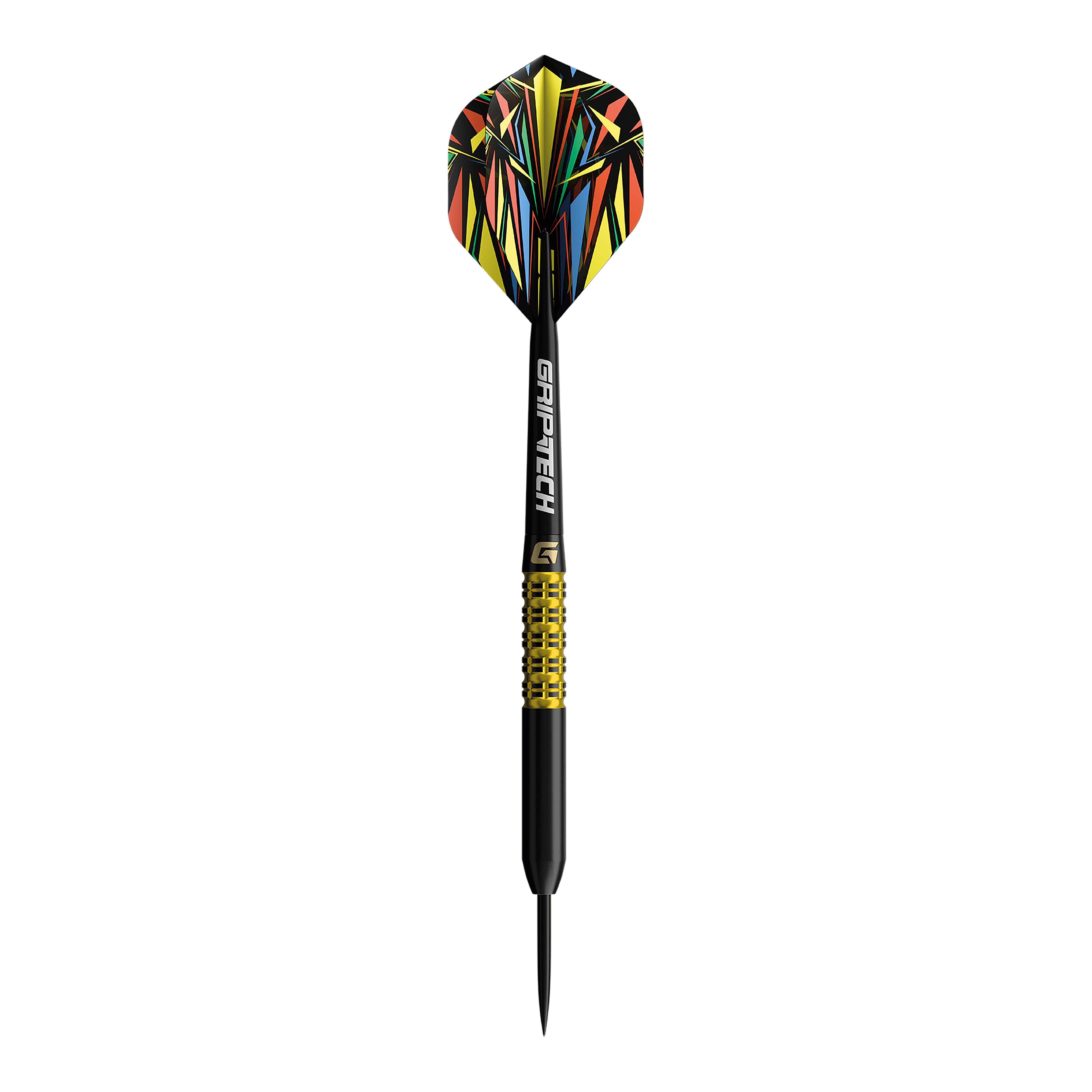 Zu sehen ist ein gelber Tungsten-Steeldart. Die Bezeichnung im Dateinamen lautet 'GD7000770 GOAT Athlete Yellow Tungsten Steeldarts 1'.