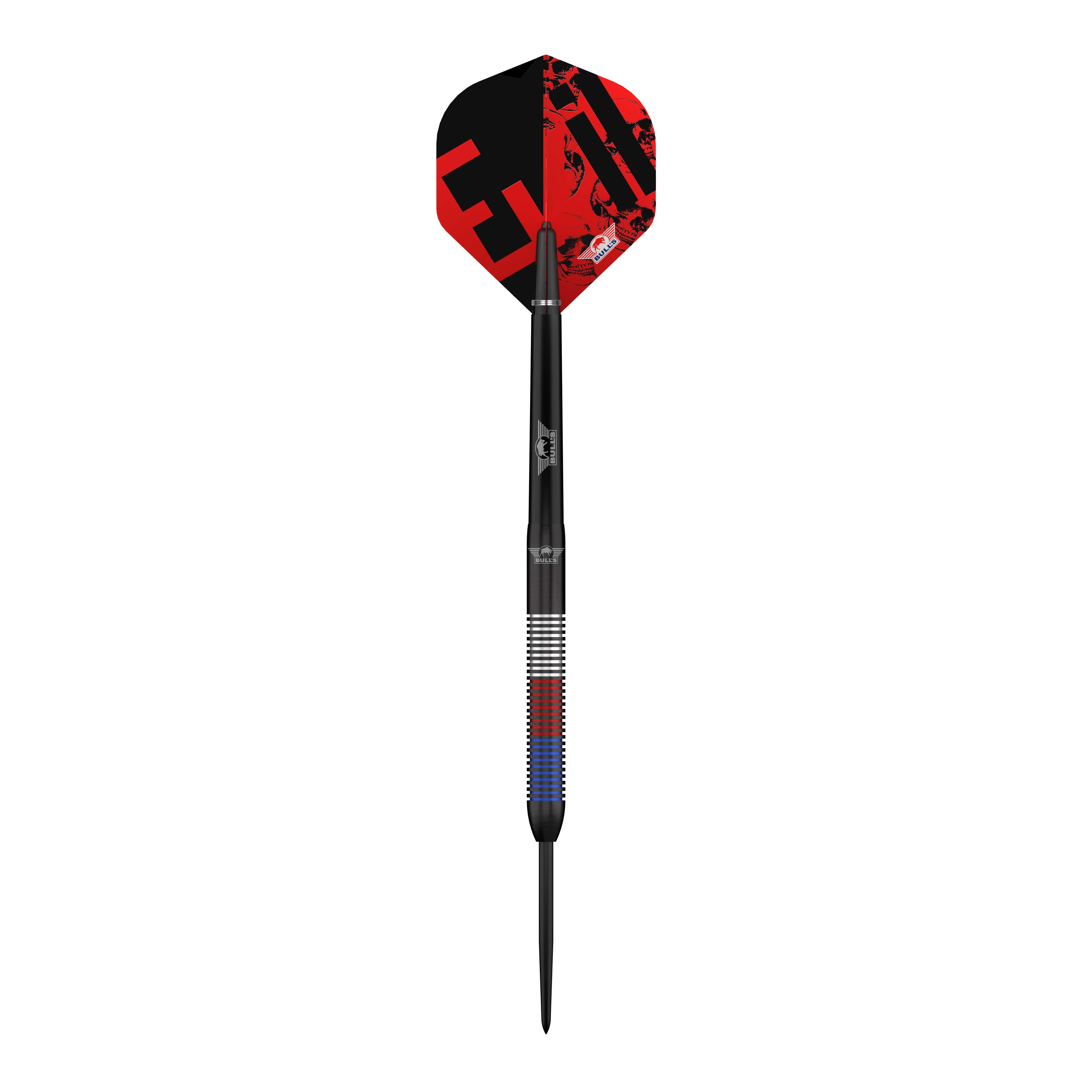 Abgebildet sind die Bulls NL Karel Sedlacek E2 Steeldarts - 24g. Diese Darts überzeugen durch ihre hochwertige Verarbeitung.