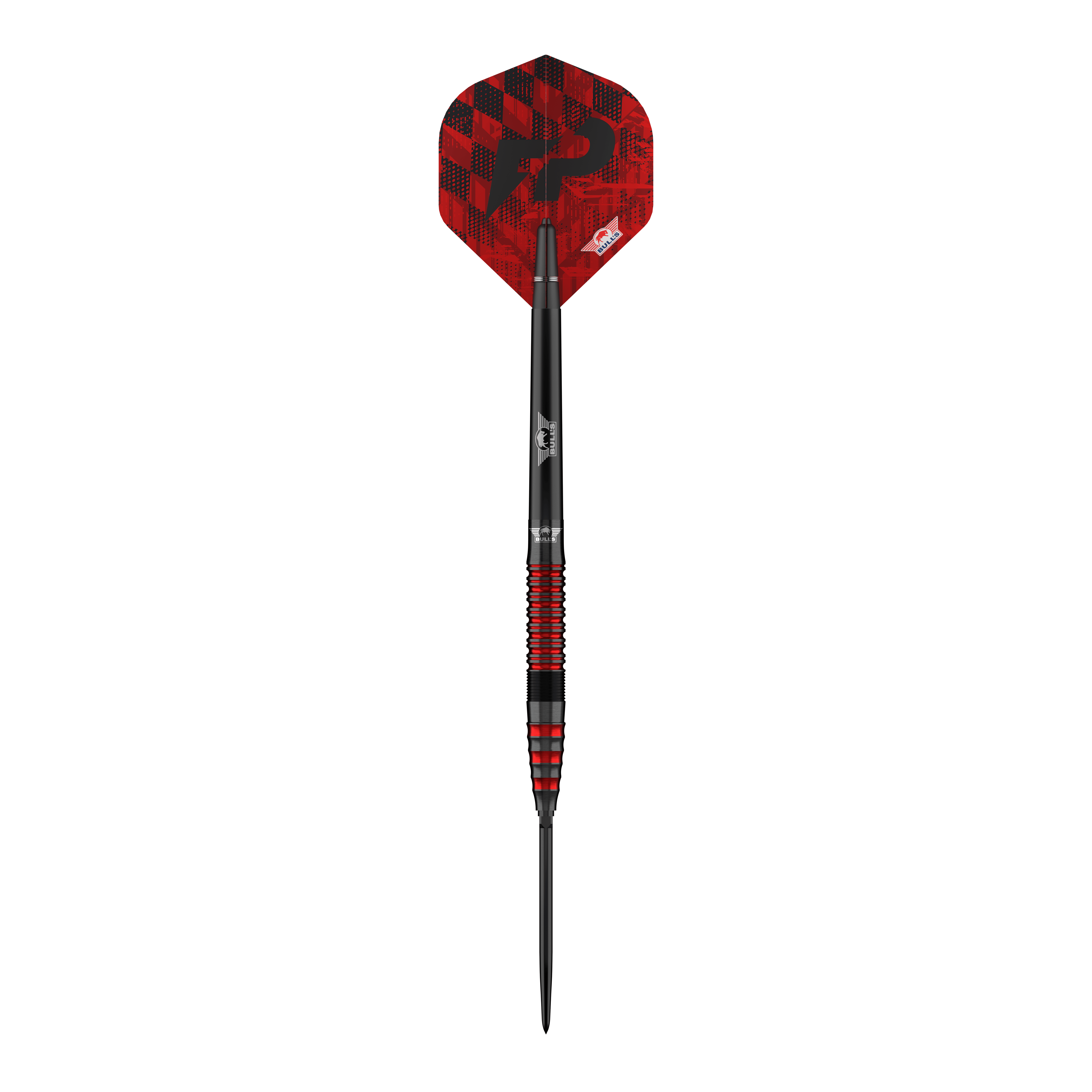Bulls NL Florian Price 90 Point Convertible Steeldarts Abgebildet ist das Set Bulls NL Florian Preis 90 Convertible Point Steeldarts. Die Darts wirken hochwertig.
