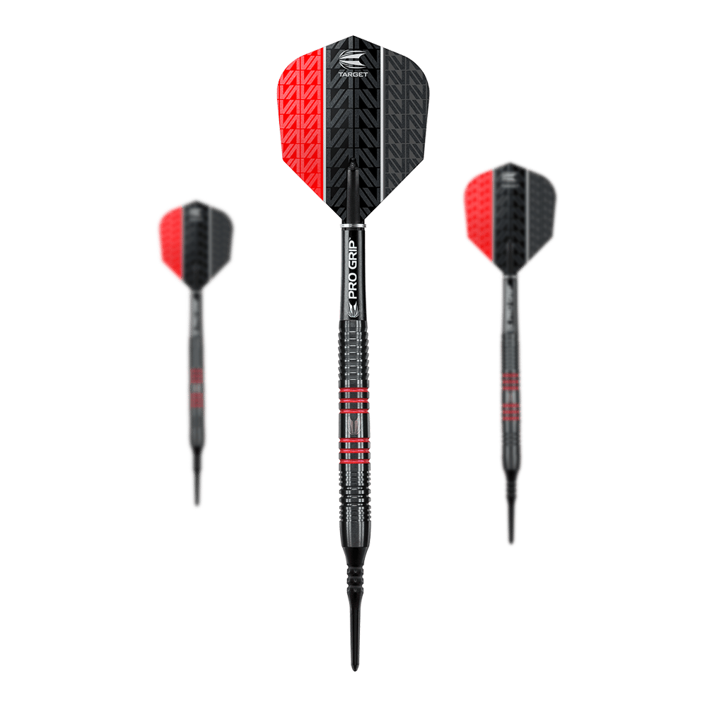 Fléchettes souples Target Vapor8 Noir Rouge - 19g