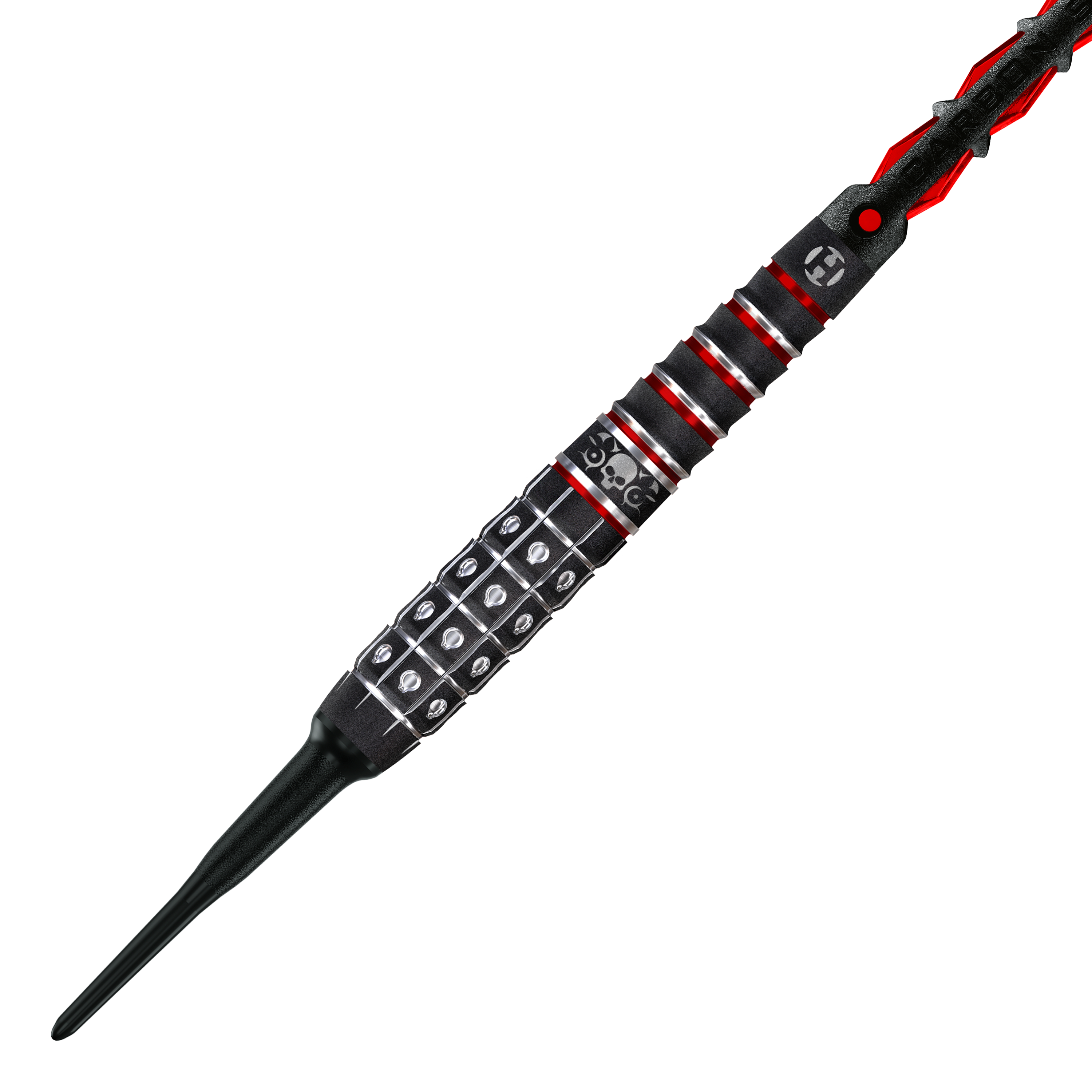 Abgebildet ist ein weiterer Blick auf die Harrows Ryan Searle Series 3 Softdarts. Diese Darts sind ideal für Softdart-Fans.