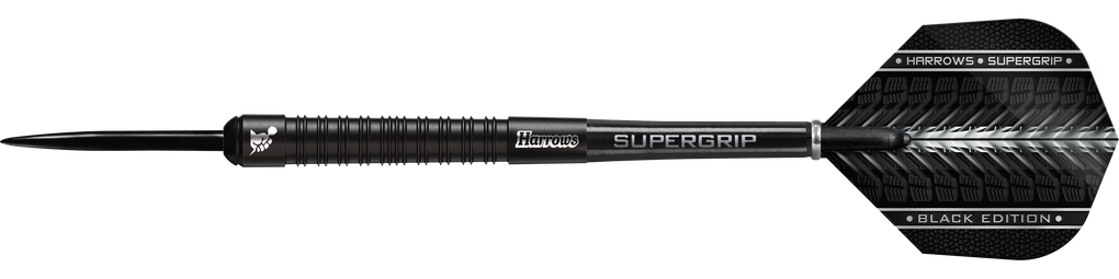 Fléchettes en acier Harrows Supergrip Black Edition