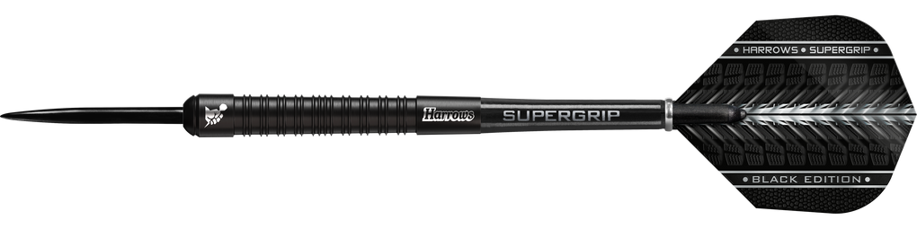 Fléchettes en acier Harrows Supergrip Black Edition