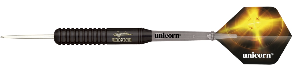 Fléchettes acier Unicorn Black Brass Gary Anderson V2