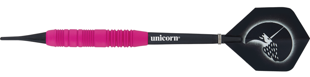 Fléchettes souples roses caoutchoutées Unicorn Core Plus - 19 g