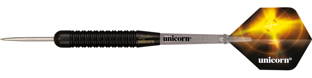 Fléchettes en acier Gary Anderson V1 en laiton noir Unicorn