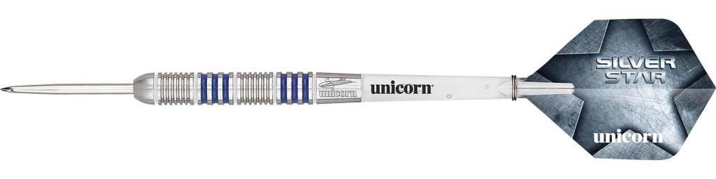 Fléchettes Unicorn Silver Star Gary Anderson P4 80% acier