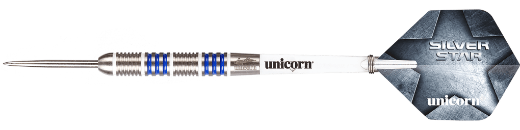Fléchettes en acier Unicorn Silver Star Var.4 Gary Anderson