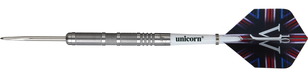 Fléchettes en acier Unicorn James Wade The Machine Range Phase 4