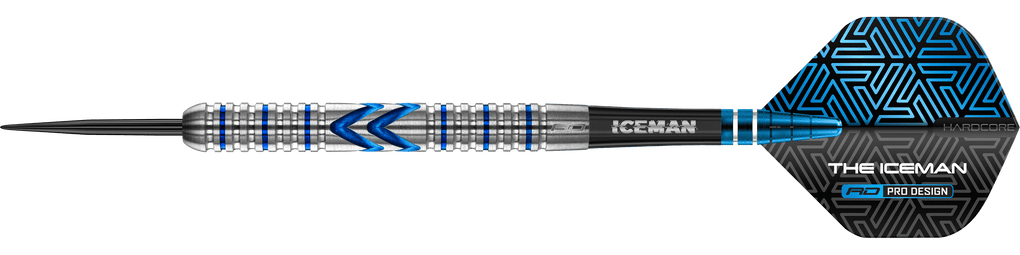 Fléchettes en acier Red Dragon Gerwyn Price Iceman Midnight Edition