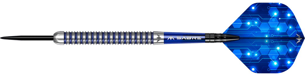 Fléchettes en acier Mission ION bleu argent