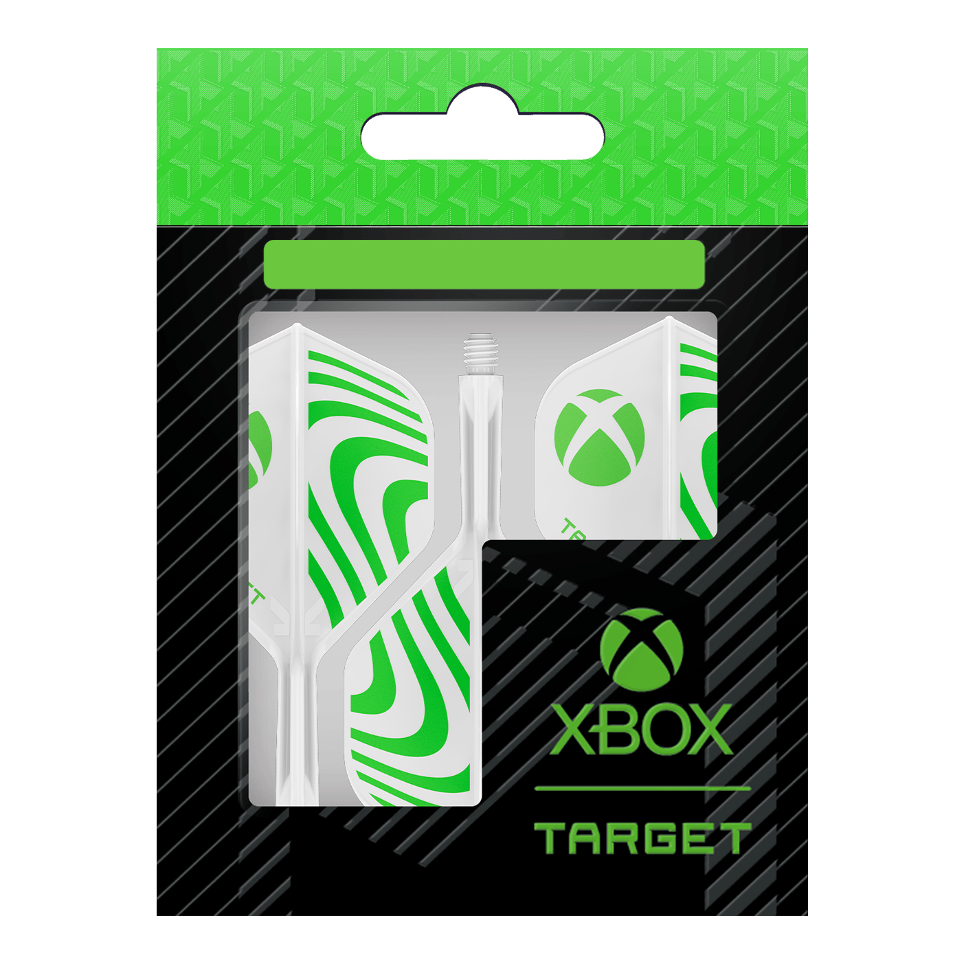 Volants standard Target Xbox K-Flex n° 2 - Blanc Das Foto zeigt die Target Xbox K-Flex No2 Standard Flights - Weiß. Die Dart-Flights sind weiß und für Xbox entworfen.