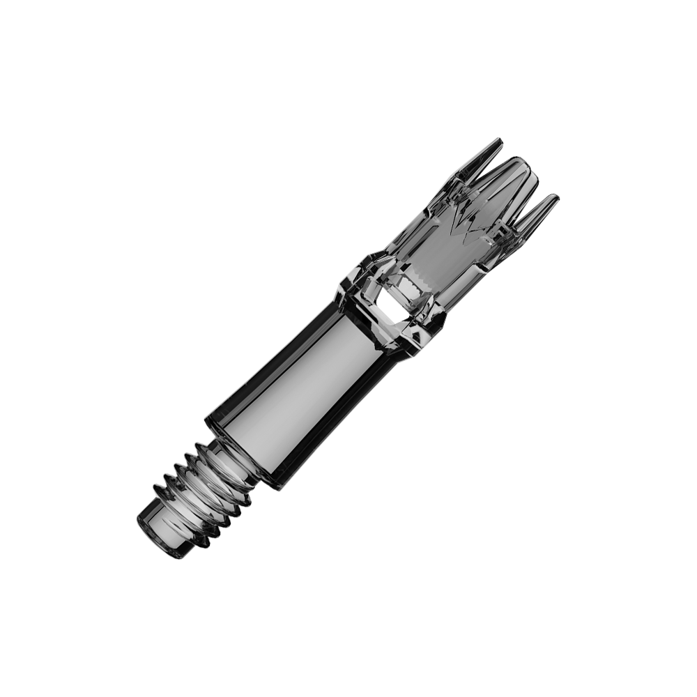 Tiges de rechange pour système L-L-Style - Noir transparent Mehrere Ersatzshafts in transparentem Schwarz sind abgebildet. Die Shafts sind angeordnet und aus Kunststoff.