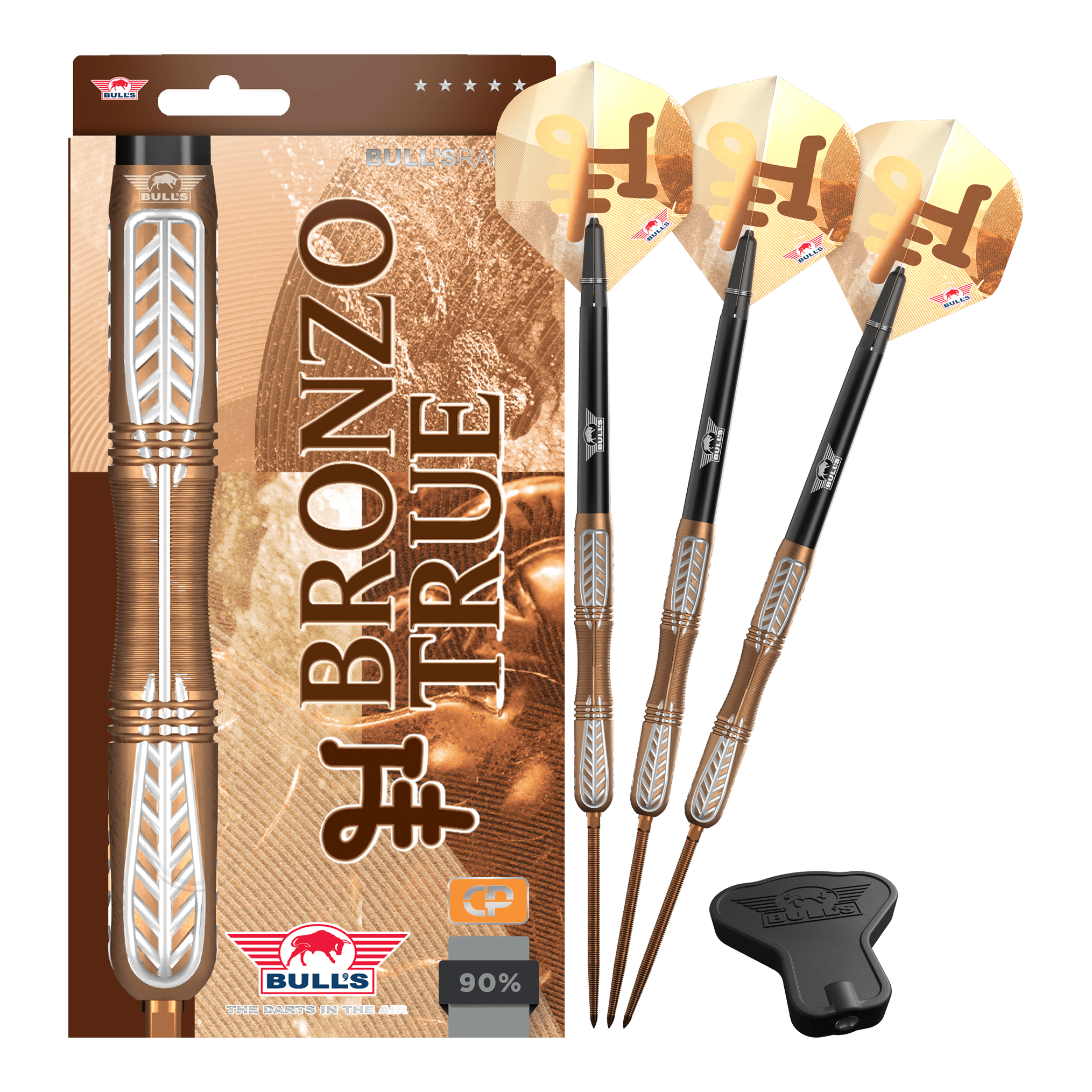 Fléchettes en acier Bulls NL Bronzo True Convertible Point