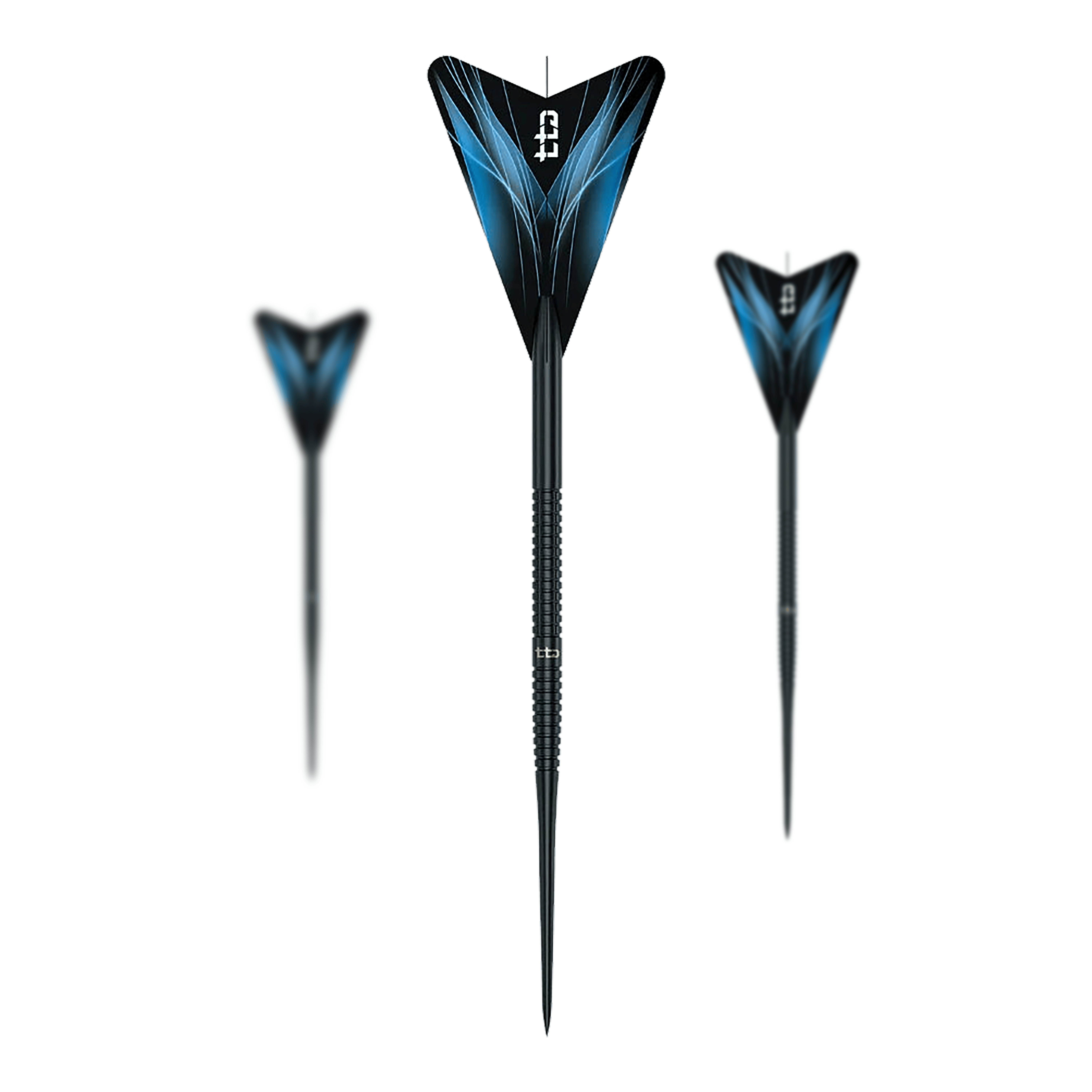Caliburn TTD Complete Titanium T1 Fléchettes en acier noir - 5 g Abgebildet sind die Caliburn TTD Complete Titanium T1 Black Steeldarts - 5g. Die Darts haben ein schwarzes Design und wiegen 5g.