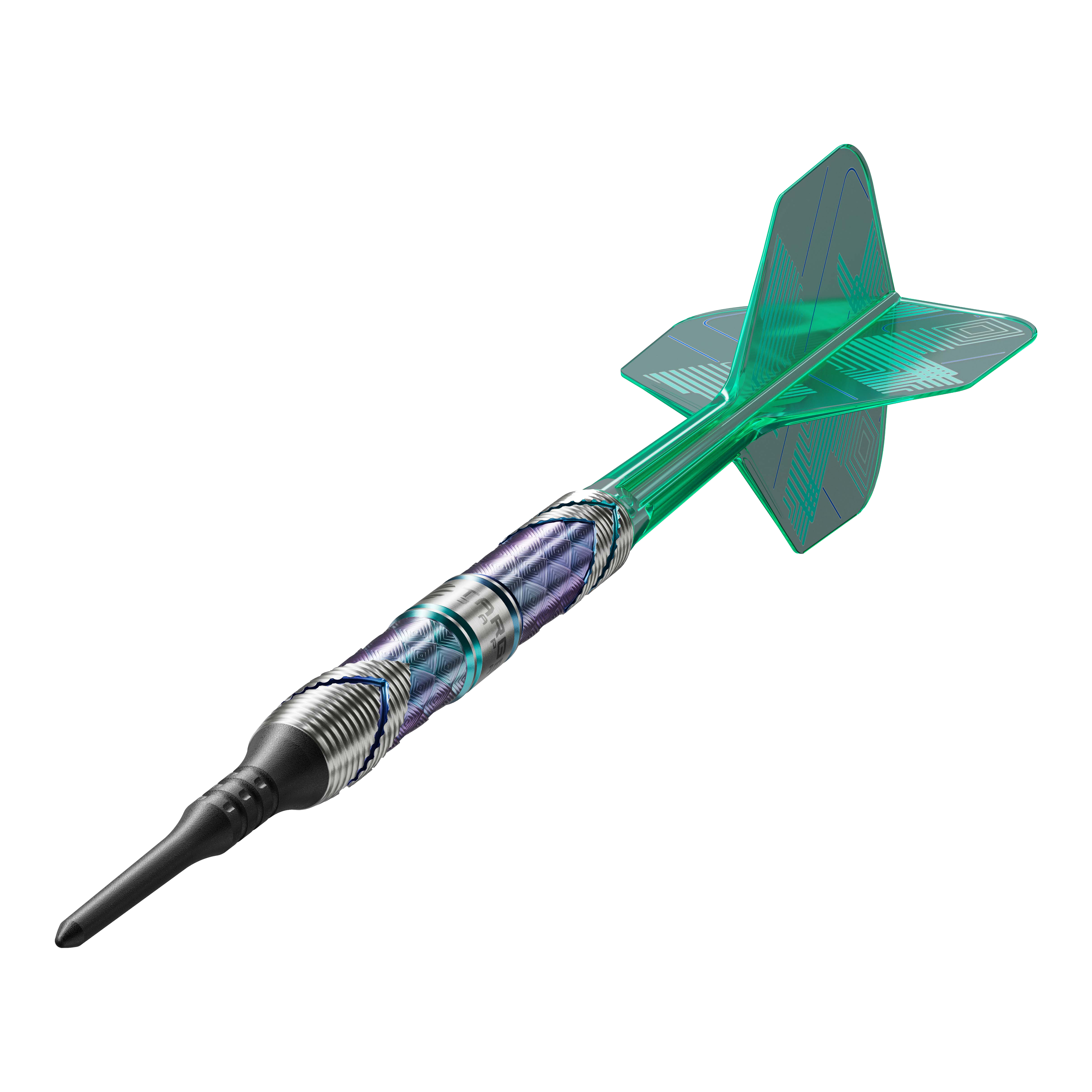 Fléchettes souples Target Japan Kaze Series Ceros 03 - 19 g Dies ist der Target Japan Kaze Series Ceros 03 Softdart mit einem Gewicht von 19g. Der Dart hat ein auffälliges Design mit grünen Flights und einem strukturierten Barrel.