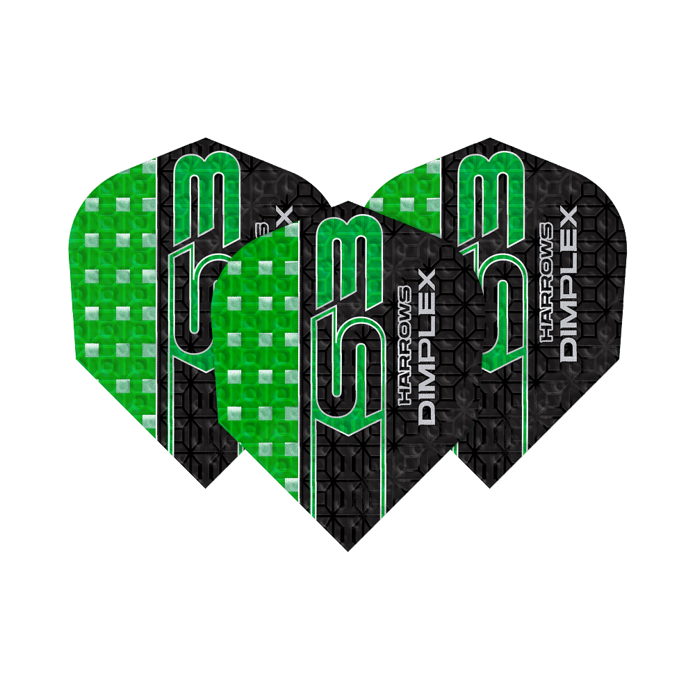 Harrows Dimplex S3 Flights - Grün