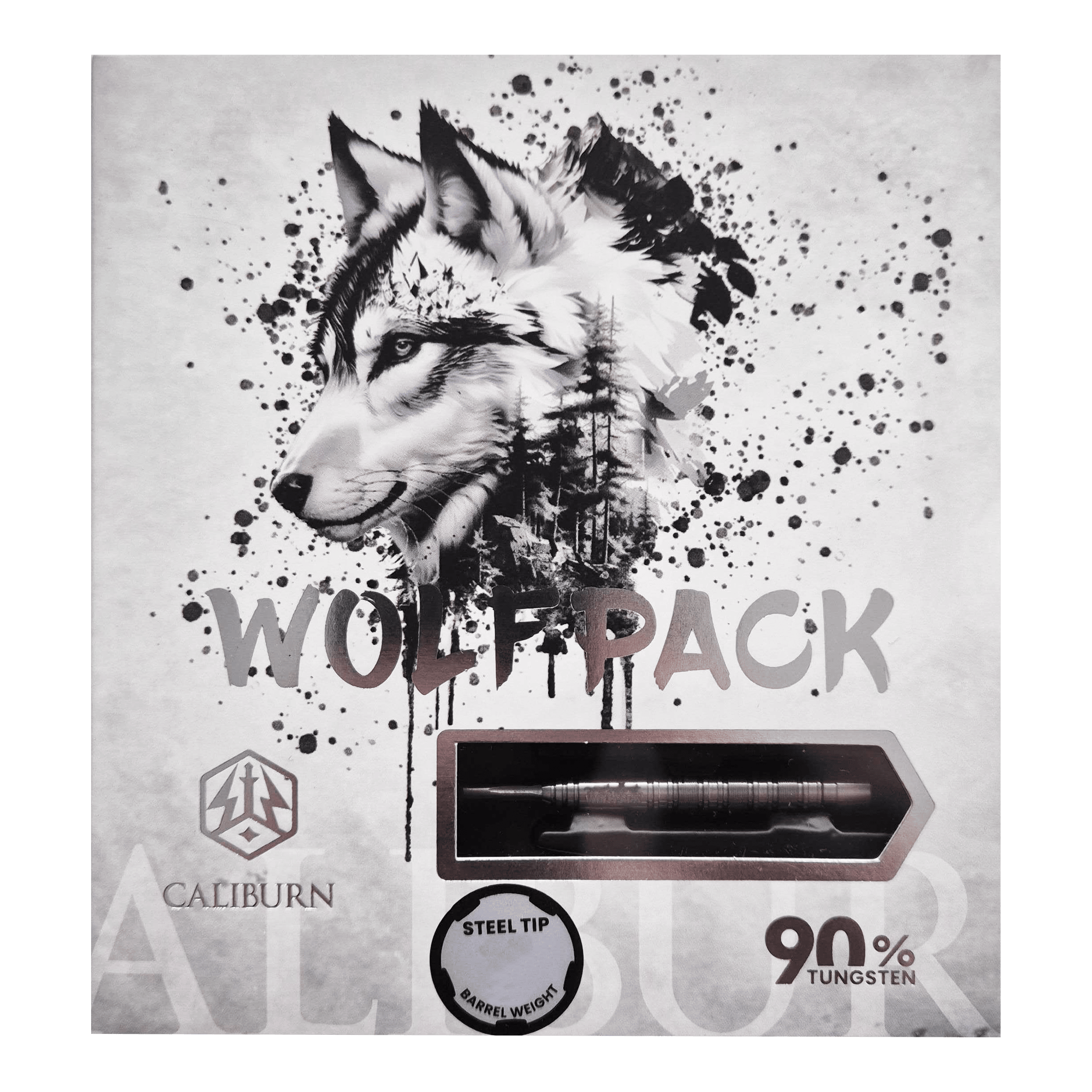 Fléchettes en acier Caliburn Wolfpack W7 - 21 g Abgebildet ist das Produkt Caliburn Wolfpack W7 Steeldarts - 21g. Dieses Set besteht aus hochwertigen Steeldarts mit 21 Gramm Gewicht.