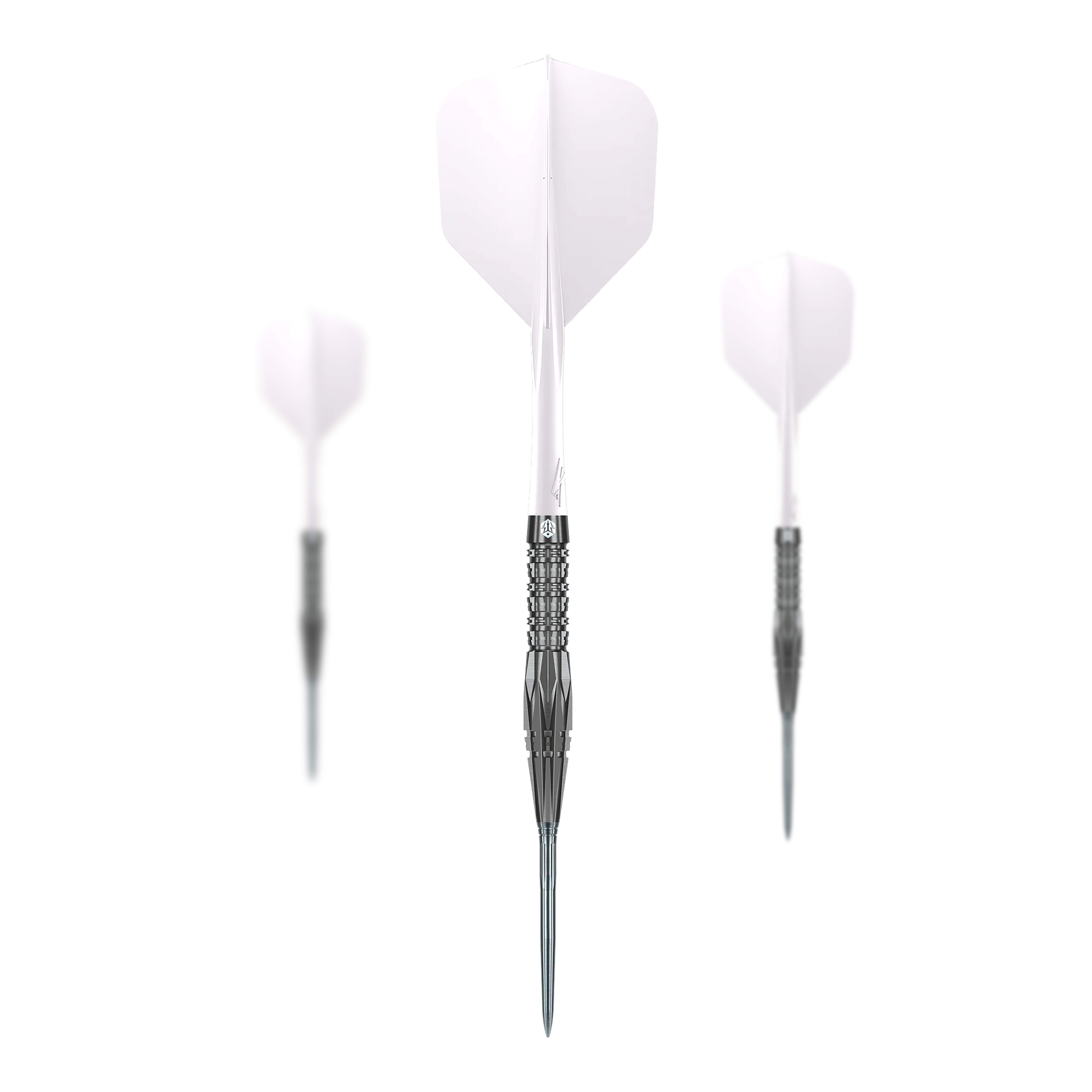Fléchettes en acier Caliburn Prisma P1 - 19,5 g Das Bild zeigt die Caliburn Prisma Steeldarts - 19,5g. Diese Steeldarts sind ein hochwertiges Produkt für Dartspieler.