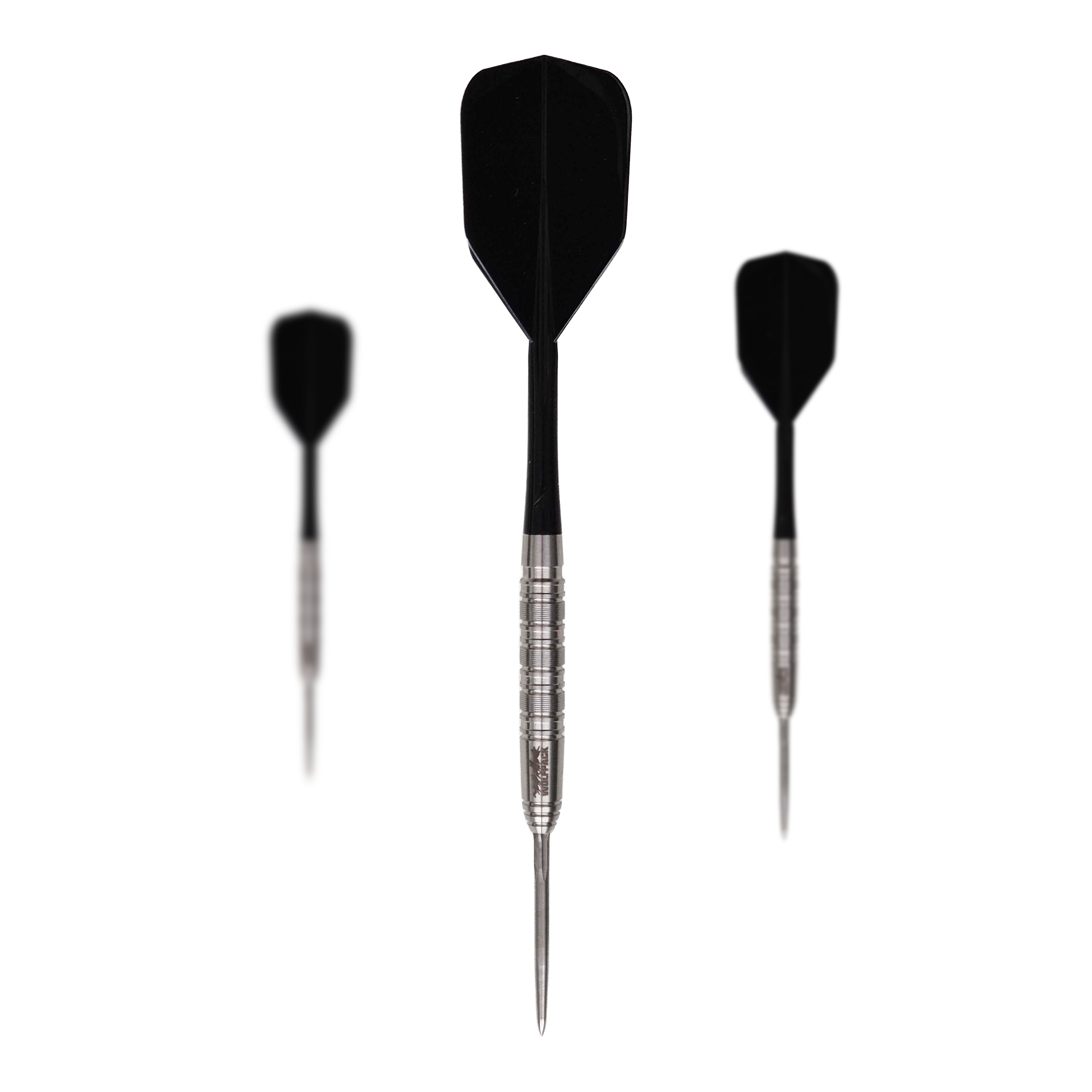 Das Bild zeigt das Produkt Caliburn Wolfpack W7 Steeldarts - 21g. Es handelt sich um ein Set Steeldarts mit einem Gewicht von 21 Gramm.