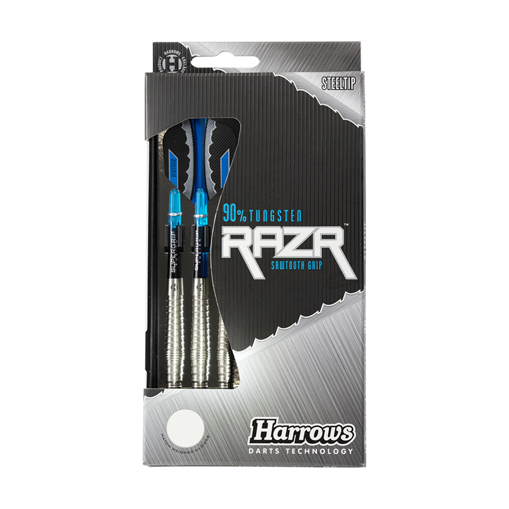 Fléchettes Harrows RAZR Bulbous en acier 90% tungstène