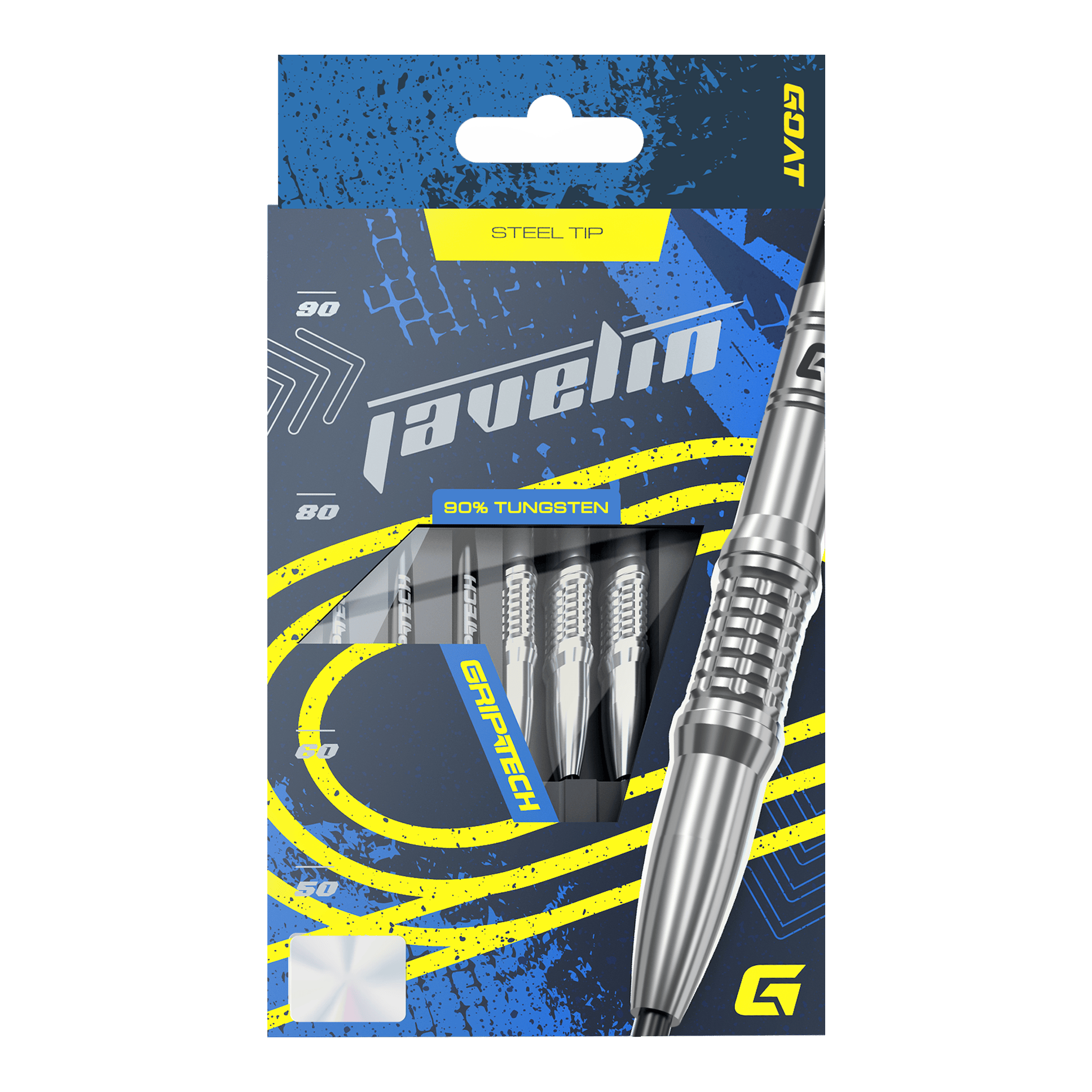Javelot GOAT Steel Darts Gezeigt wird das GOAT Javelin Tungsten Steeldarts Set. Die Steeldarts sind für hohe Leistung konzipiert.