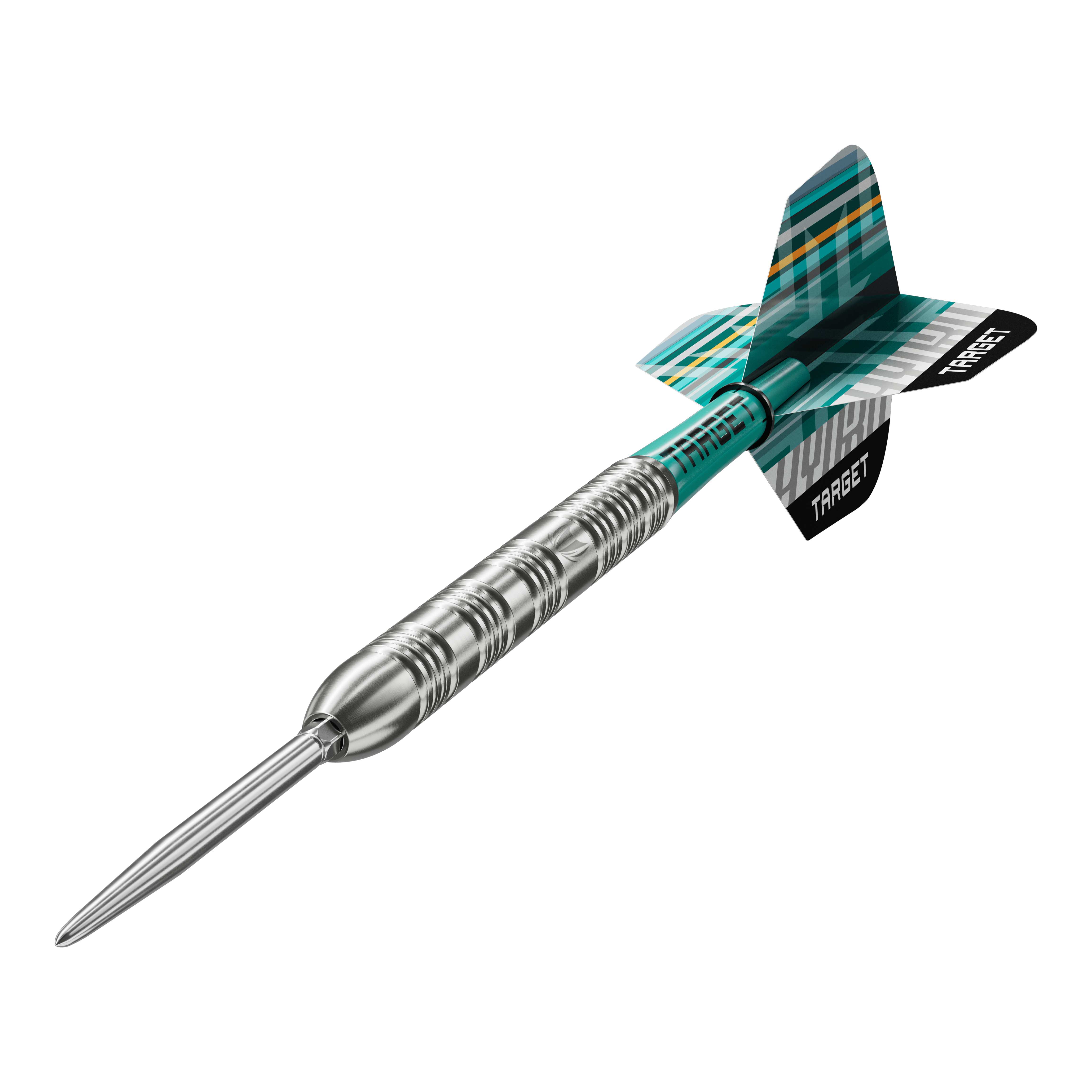 Fléchettes en acier Target Hydro 02 Swiss Point Das Bild zeigt die Target Hydro 02 Swiss Point Steeldarts. Die Steeldarts sind deutlich und detailreich abgebildet.