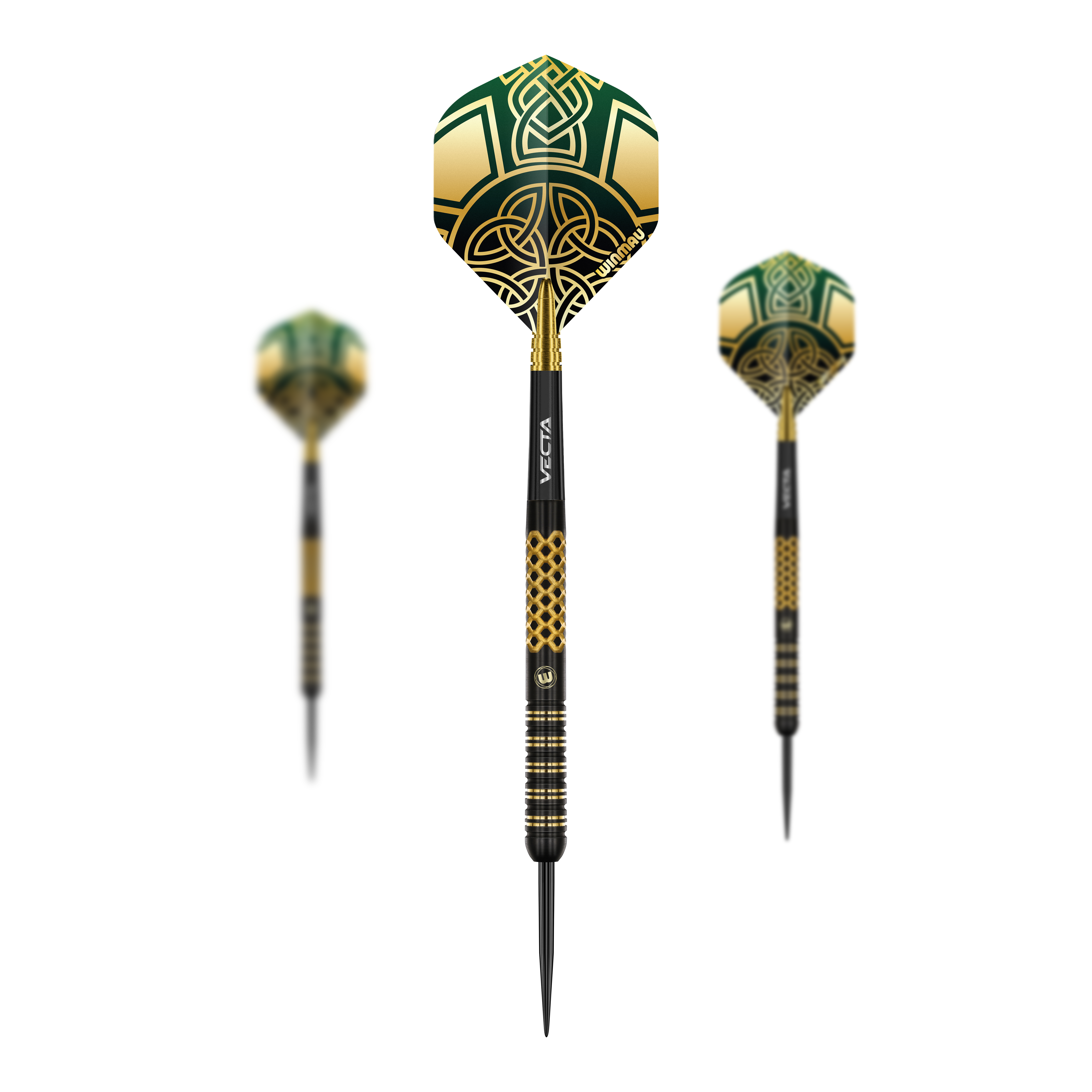 Fléchettes en acier Winmau Brendan Dolan Signature Series Das Bild zeigt die Winmau Brendan Dolan Signature Series Steeldarts. Es handelt sich um ein Set hochwertiger Steeldarts für Präzisionswurf.