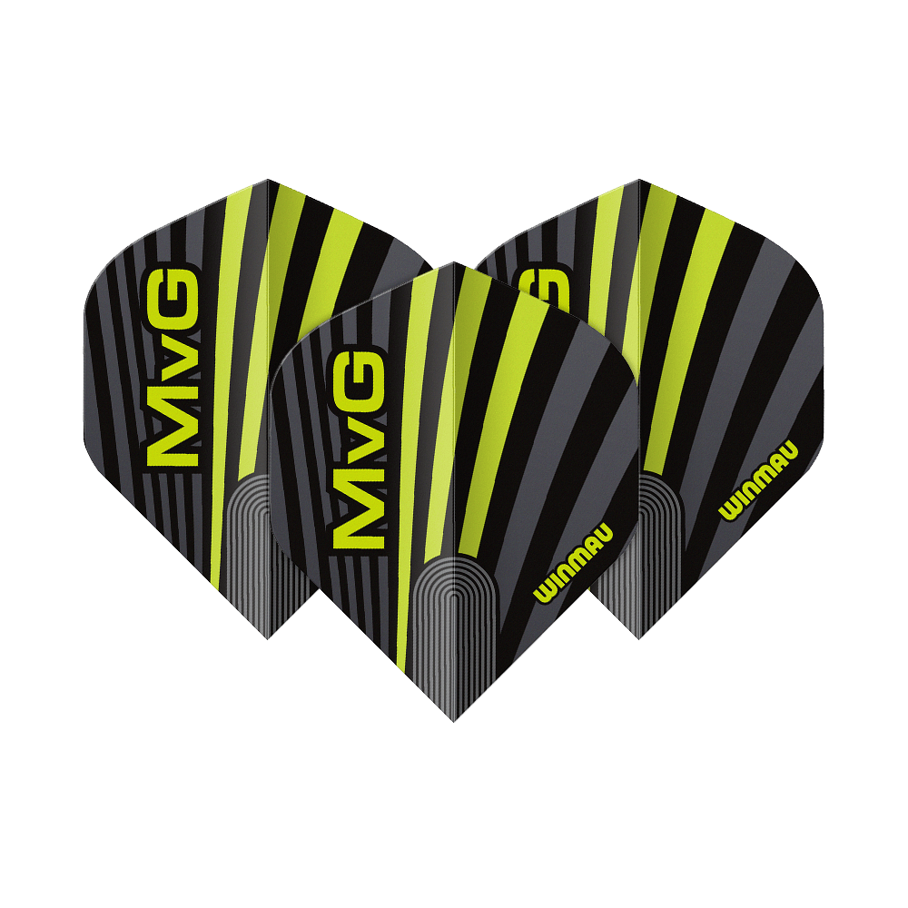Vols standard Winmau Prism Delta MvG Gris Vert n° 2 Dieses Bild zeigt Winmau Prism Delta MvG Grey Green No2 Standard Flights. Sie eignen sich für den Einsatz an Dartpfeilen.