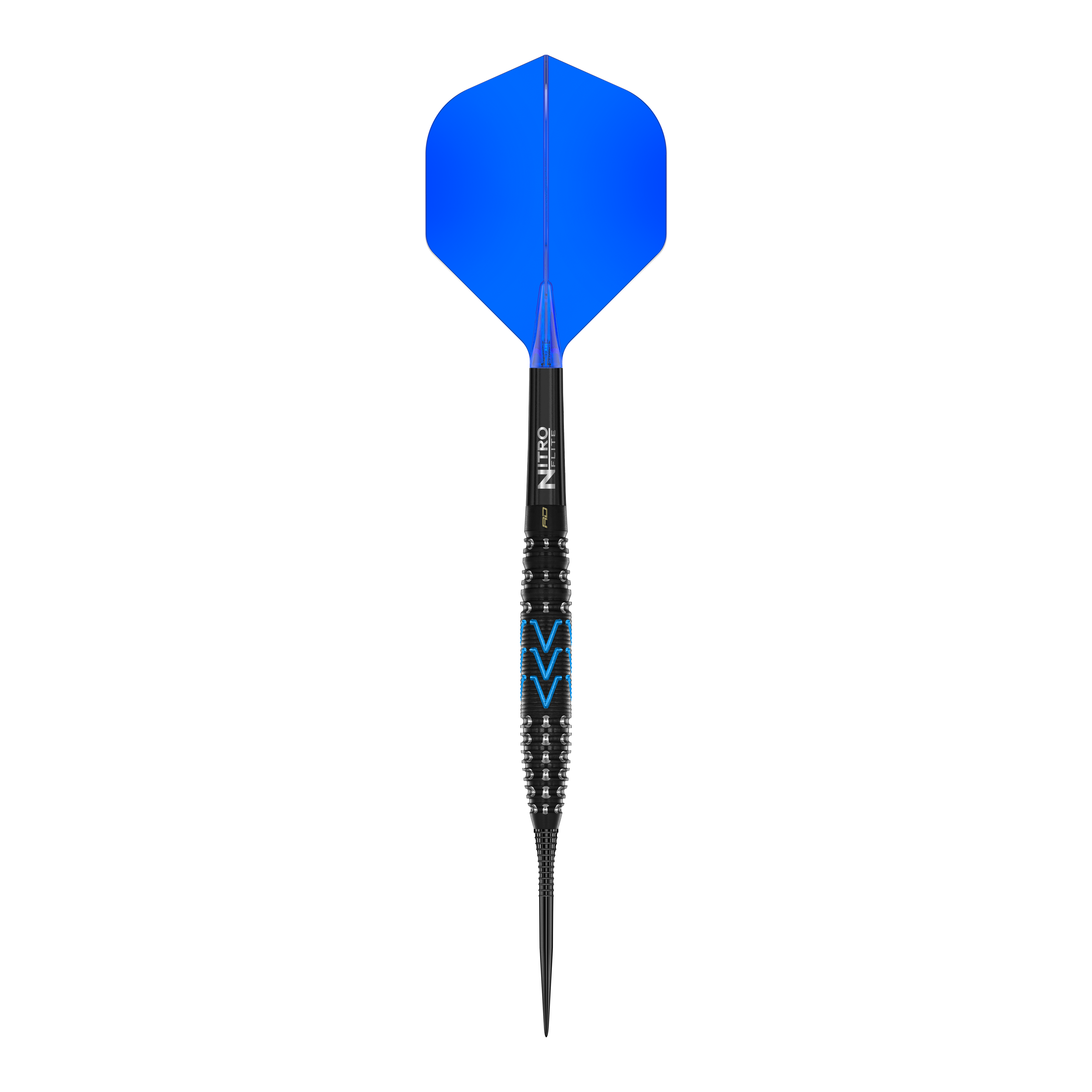 Auf dem Bild sind die Red Dragon Amp Torpedo Steeldarts zu sehen. Diese Darts sind für präzise Würfe designed.