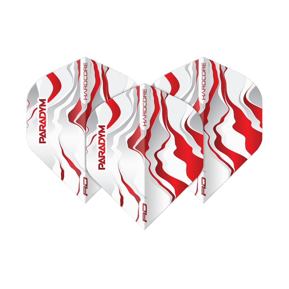 Vols standard Red Dragon Hardcore Premium Paradym Red Premium No2 Abgebildet ist ein Set Red Dragon Hardcore Premium Paradym Red Premium No2 Standard Flights. Das Produkt zeigt hochwertige Dart-Flights in Standardgröße.