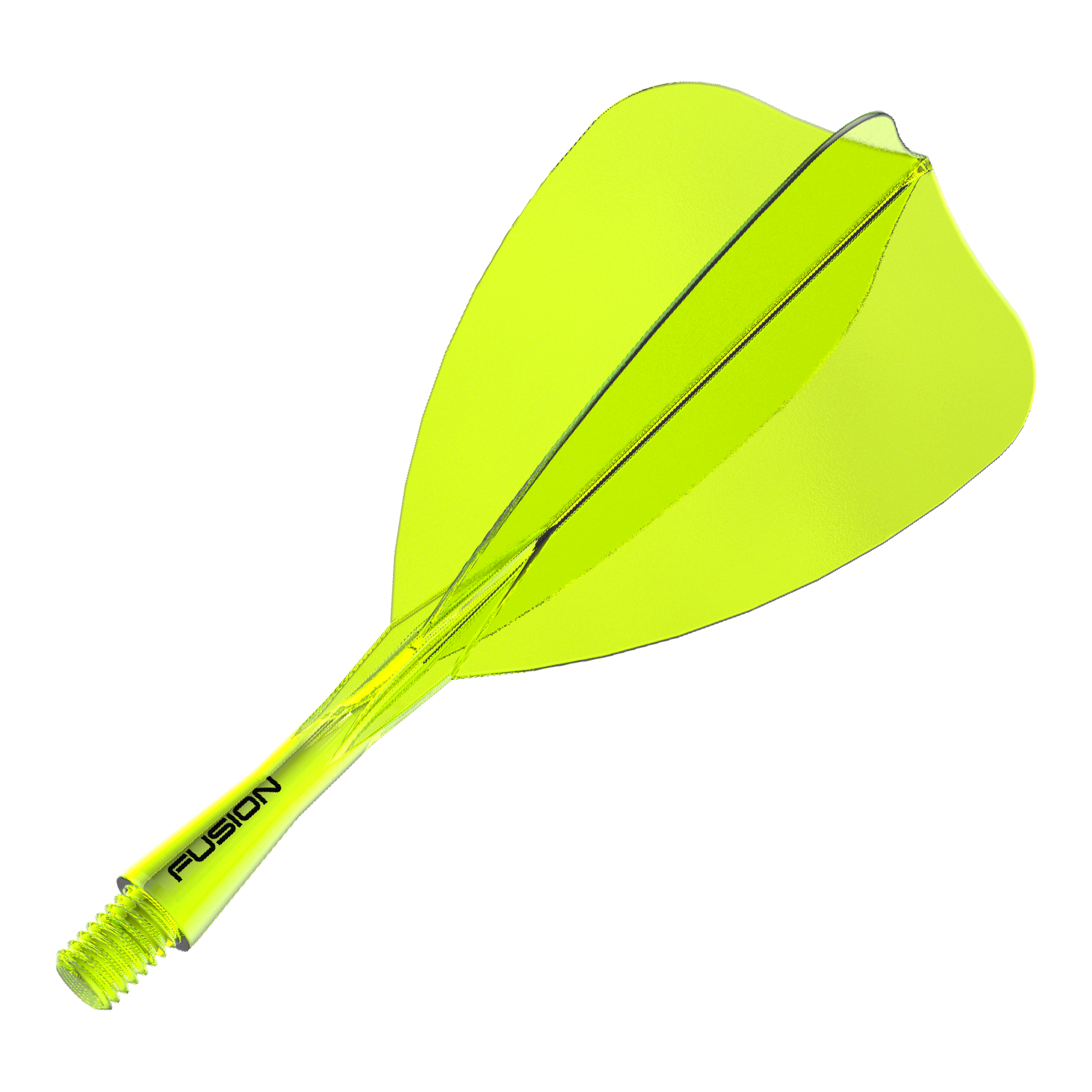 Système de vol Winmau Fusion Arrow Jaune fluo Abgebildet ist ein einzelner neon-gelber Dart-Schaft und -Flight des Winmau Fusion Flight Shaft Systems Arrow 22mm. Dieses Zubehör ist für den Dartsport geeignet.