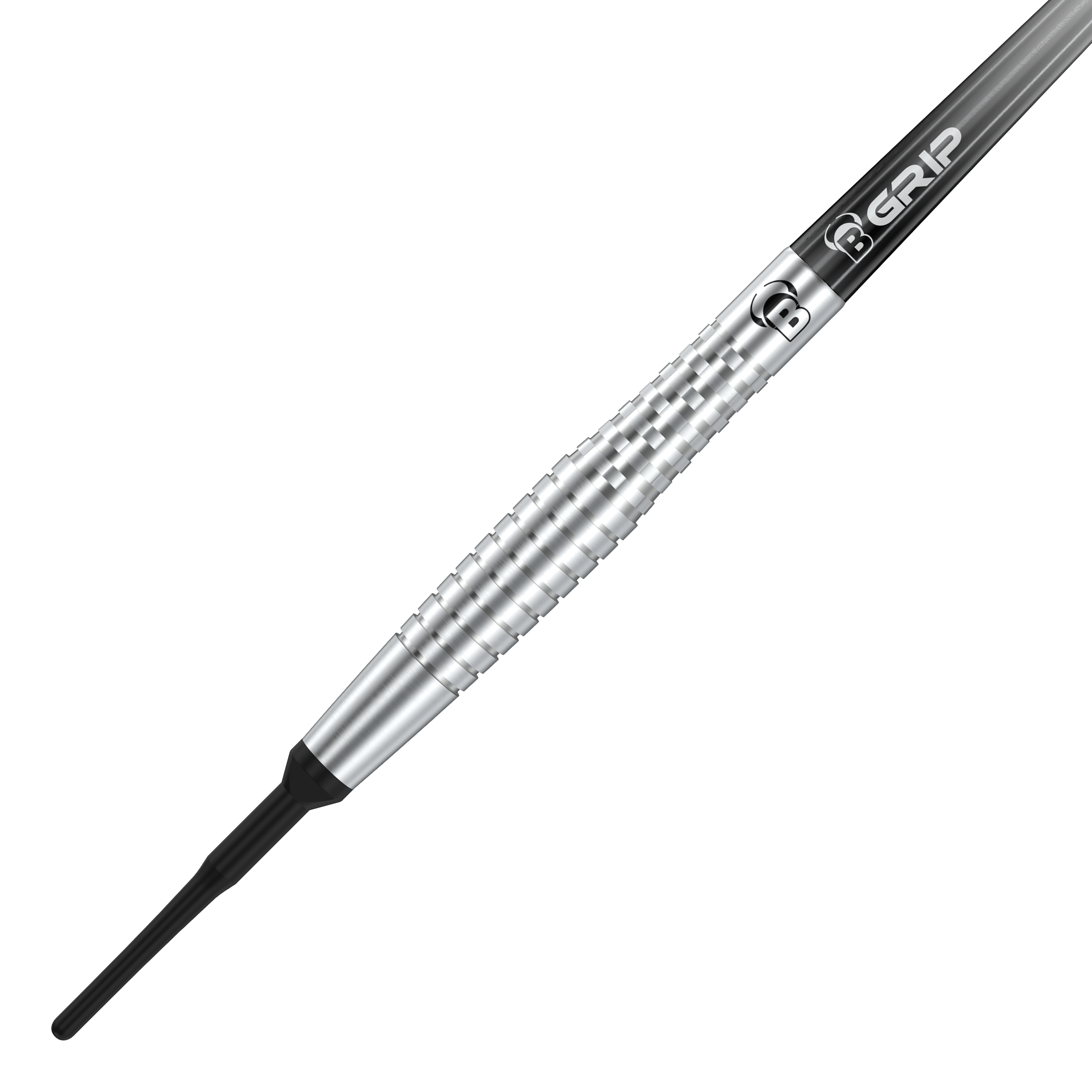 Fléchettes souples Bulls Martin Schindler Original Generation 2 Dieses Bild zeigt den Bulls Martin Schindler Original Generation 2 Softdart. Der Dartpfeil hat ein silbernes, geriffeltes Barrel und eine schwarze Spitze.