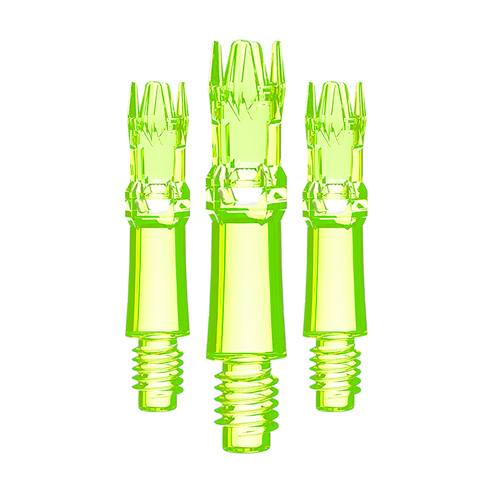 Tiges de rechange pour système L-L-Style - Jaune fluo Ein Set aus gelben leuchtenden Ersatzshafts ist zu sehen. Mehrere Shafts werden eng zusammen präsentiert.